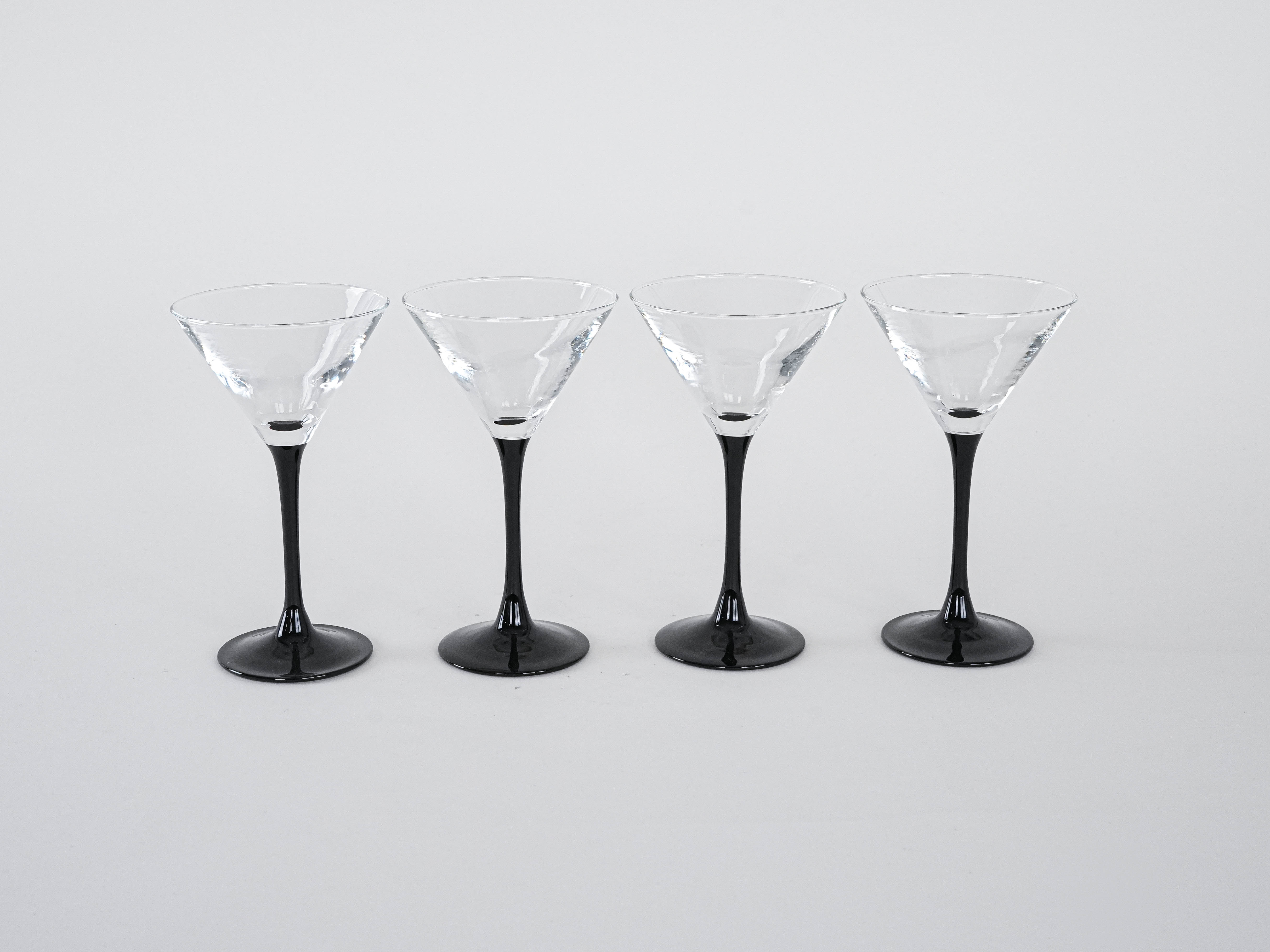 Martini glasses 4x Black