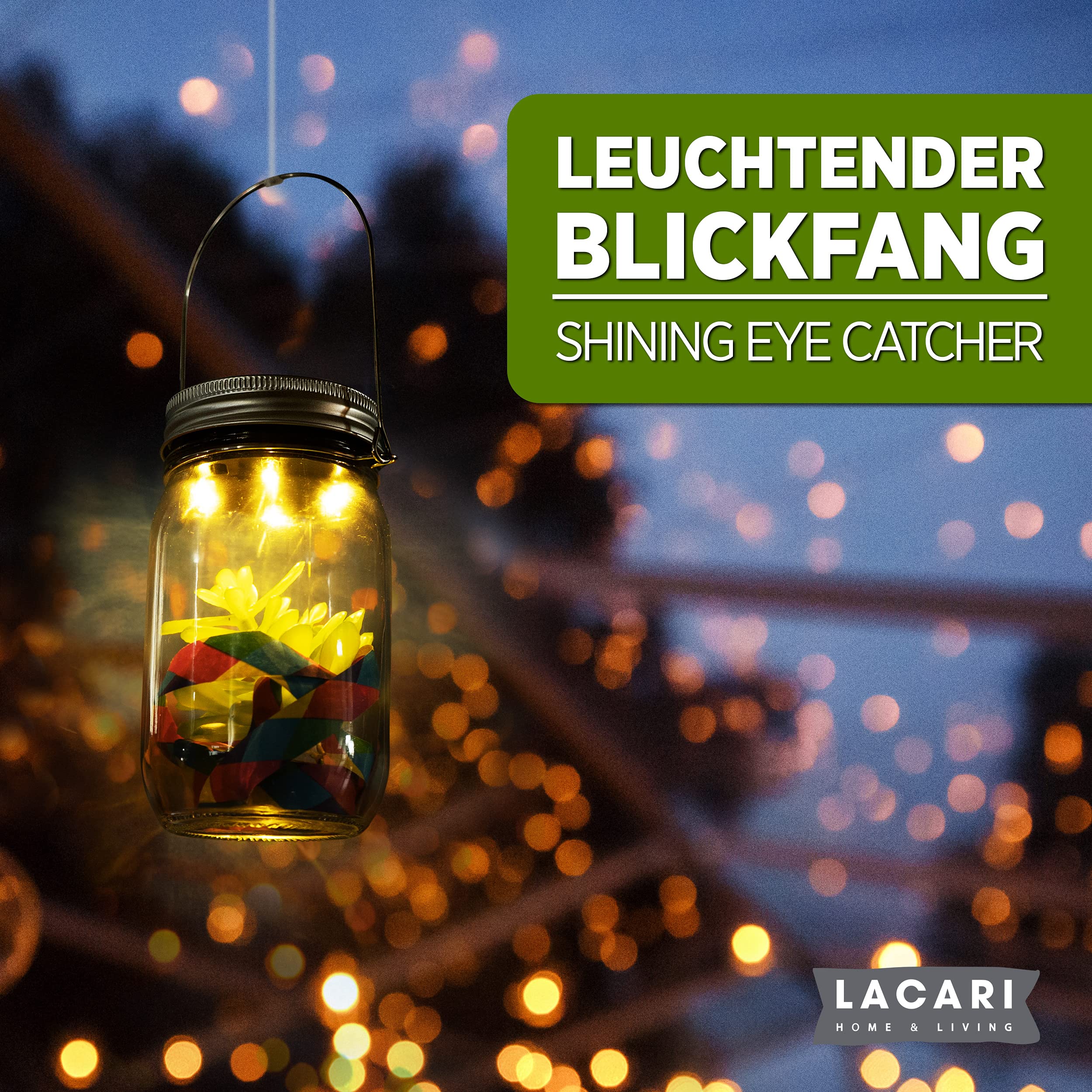 Solarlampen Glas LED
