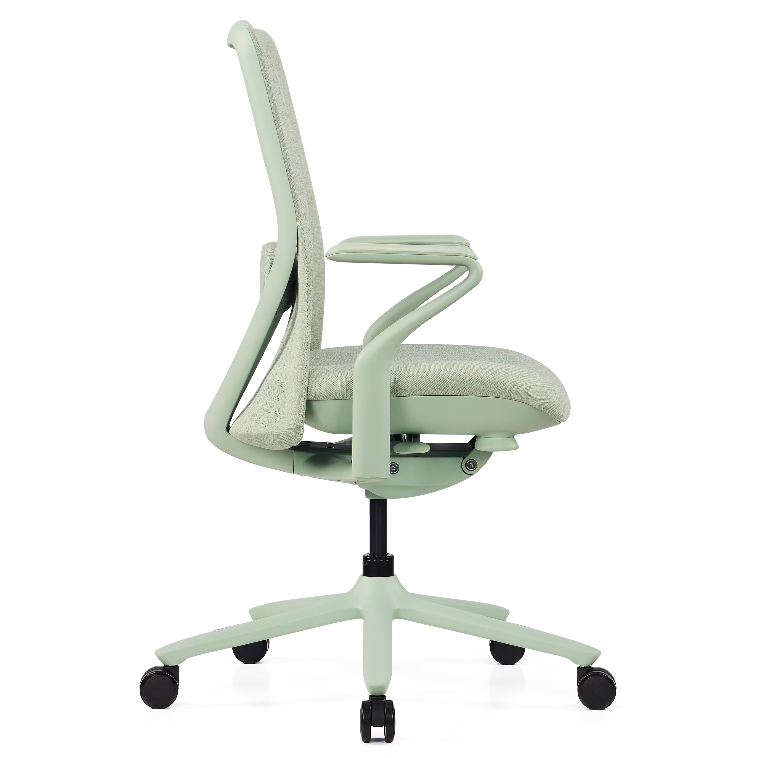 VERVIO Bürostuhl Netzstoff Salbeigrün