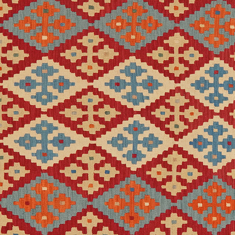 Kilim Gashgai Teppich Wolle Mehrfarbig