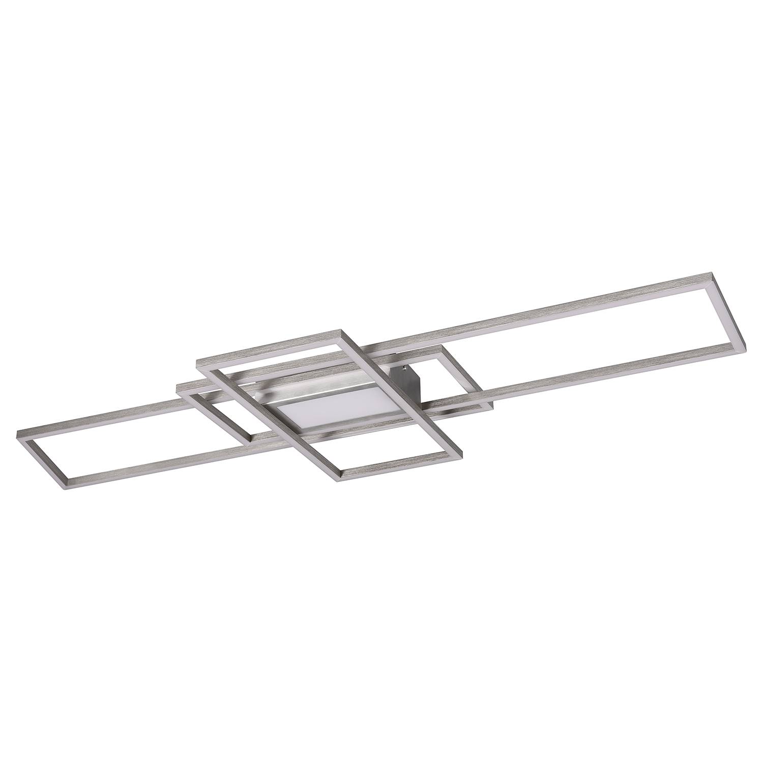 1-Flammig LED-Deckenleuchte Irvine Aluminium Silber