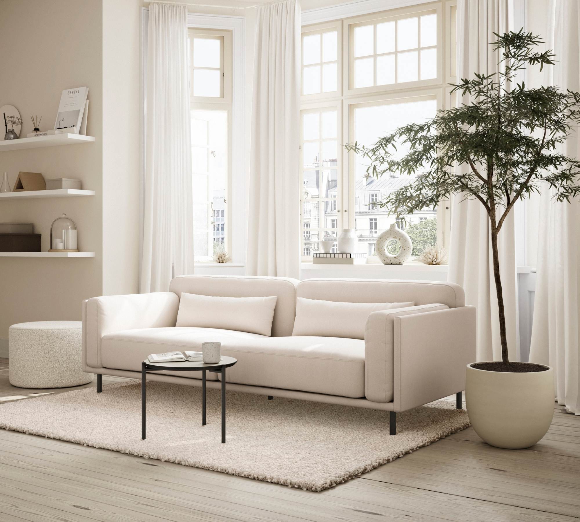 Harvey Sofa 3-Sitzer Mark Sand