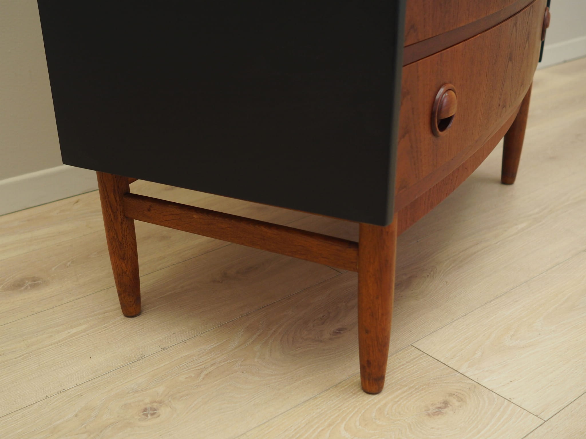 Vintage chest of drawers Teak wood Brown 1960s