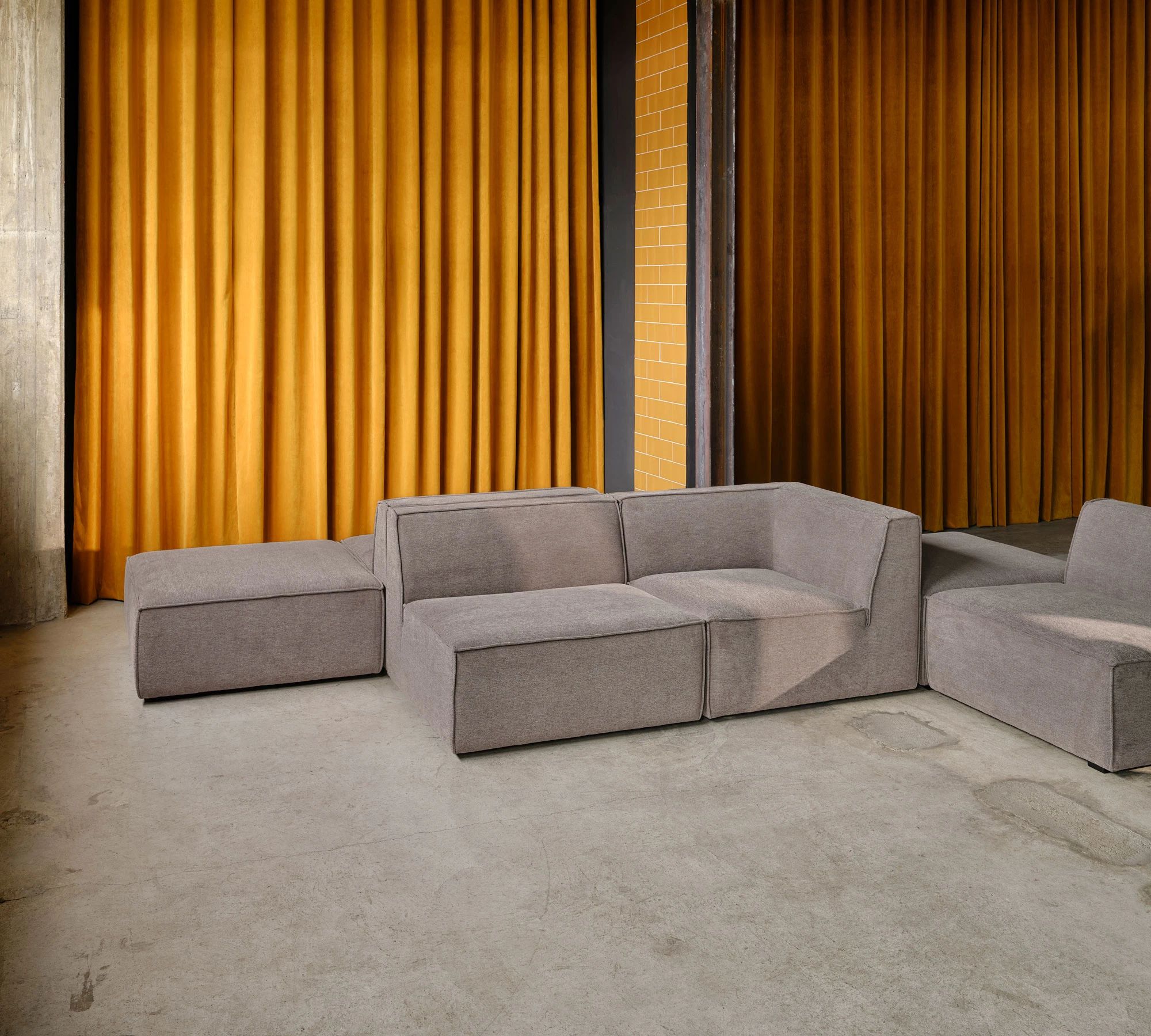 Dane 1-Sitzer Eckmodul Rechts Impression Greige