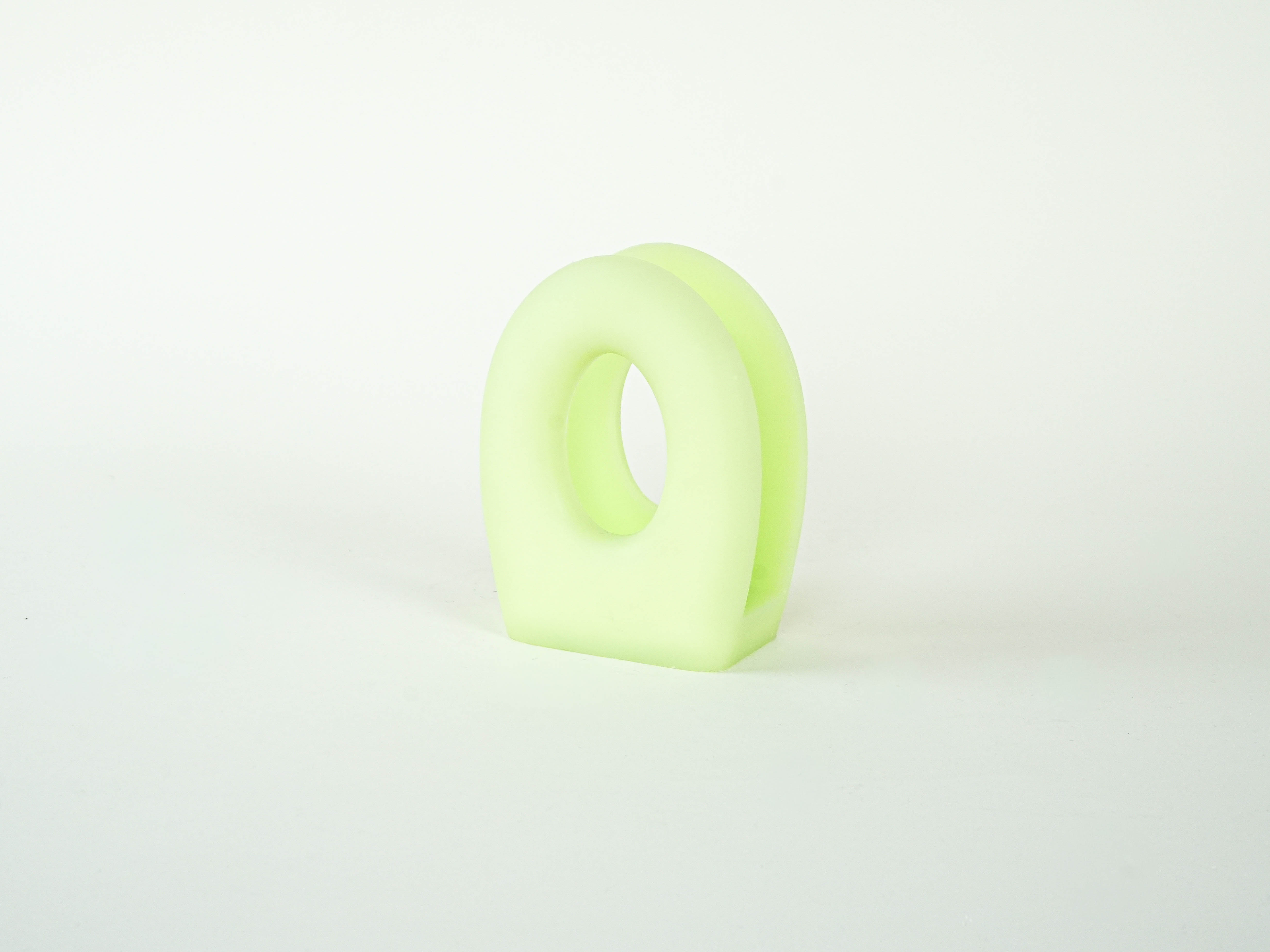 Newspaper-/Handkerchief holder Turquoise 1970s