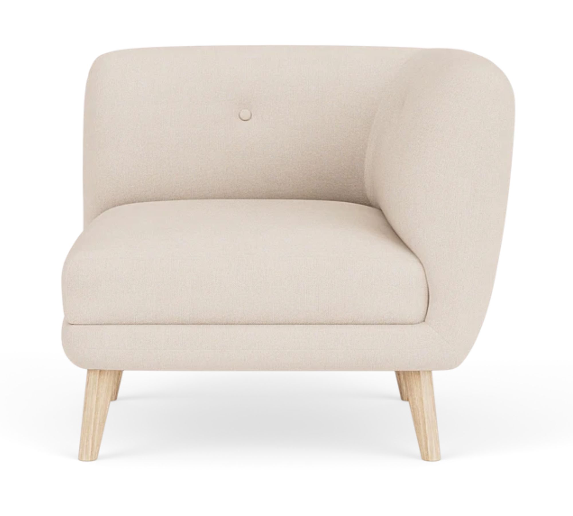 Alfred 1-Sitzer Eckmodul Links Mark Sand