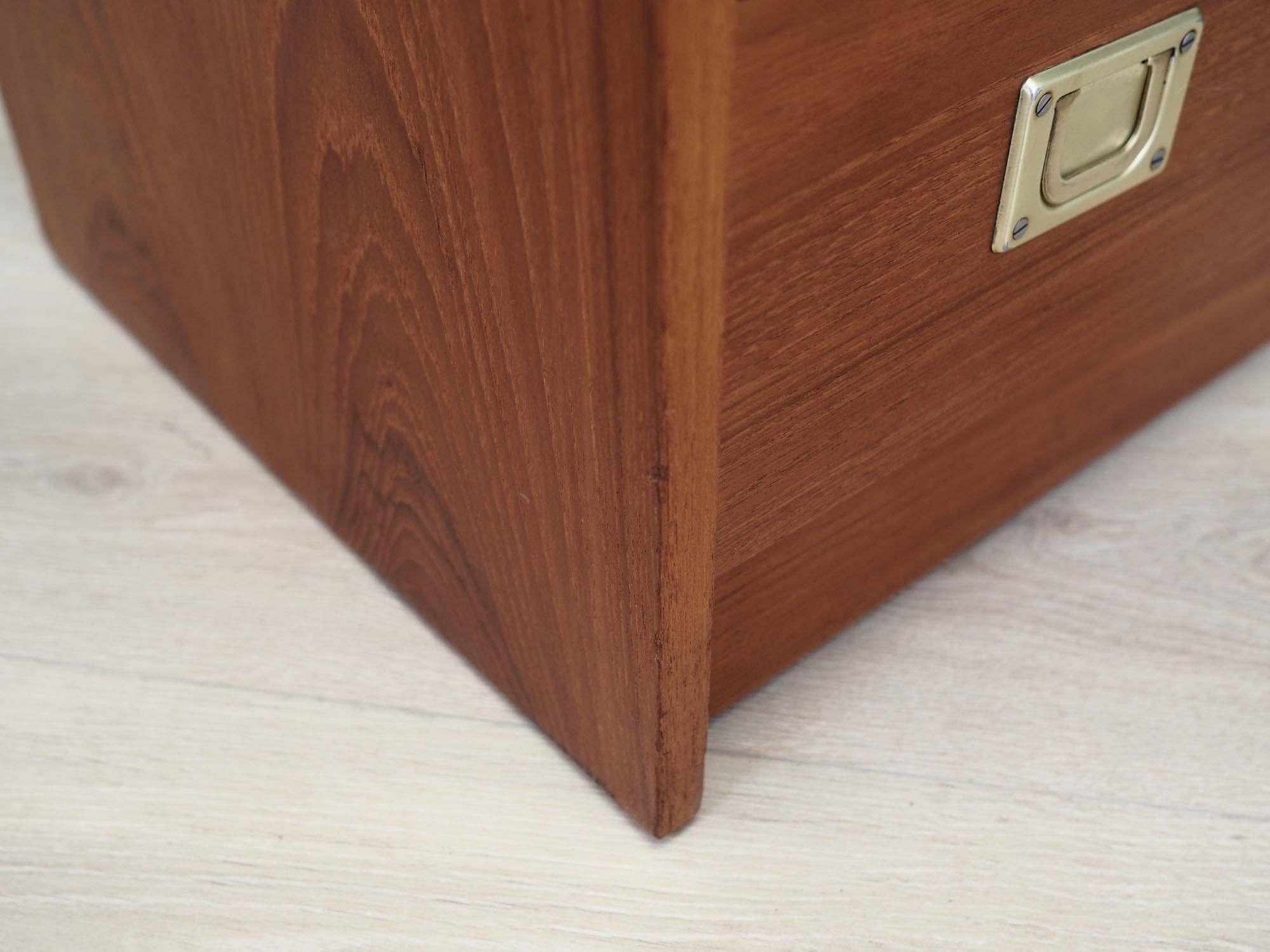 Vintage chest of drawers cherry wood brown 1970s