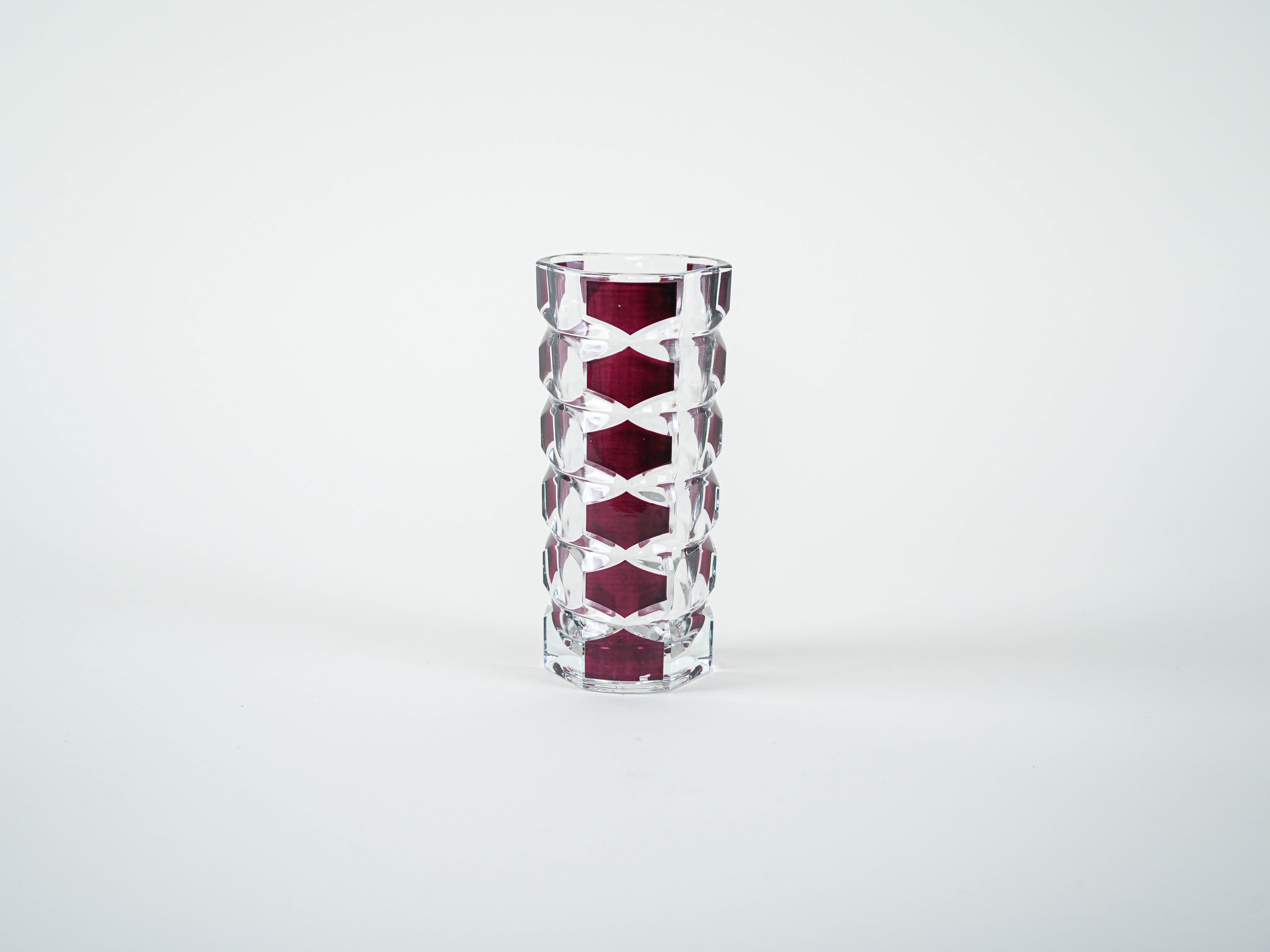 Glass Vase Windsor 1970s