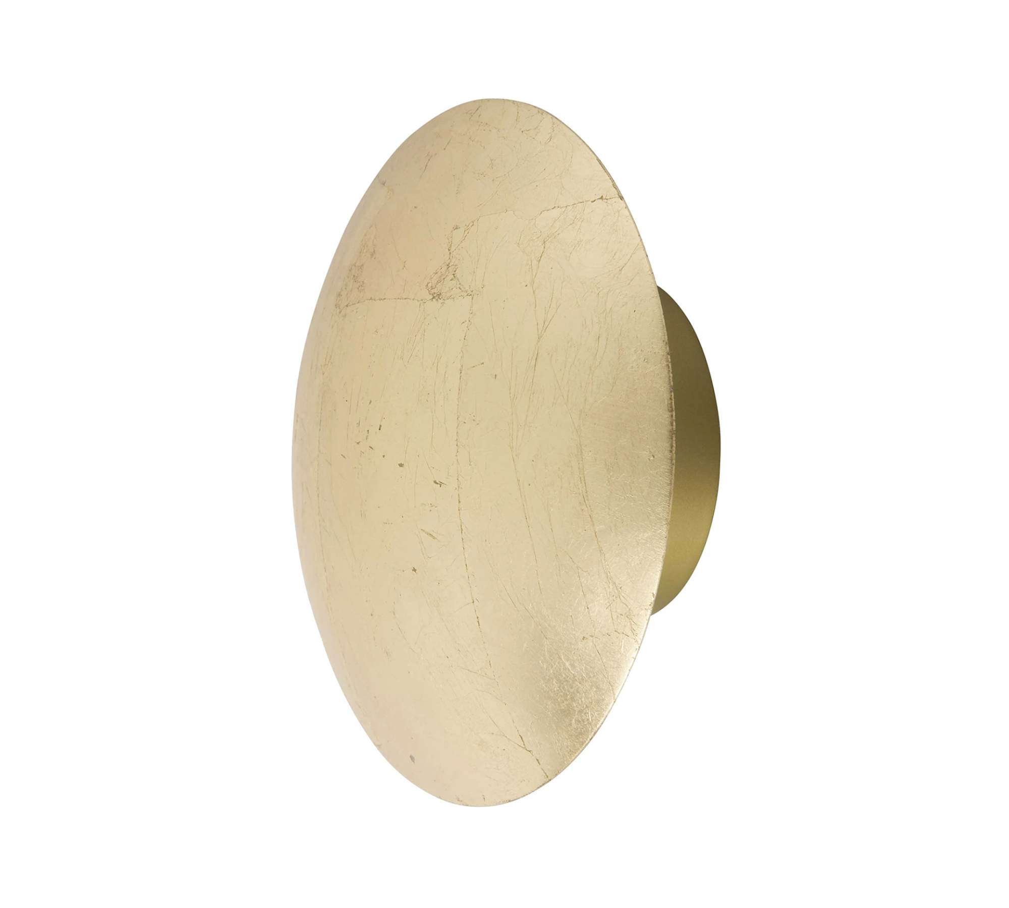 1-Flamed Wall Lamp Iron Gold