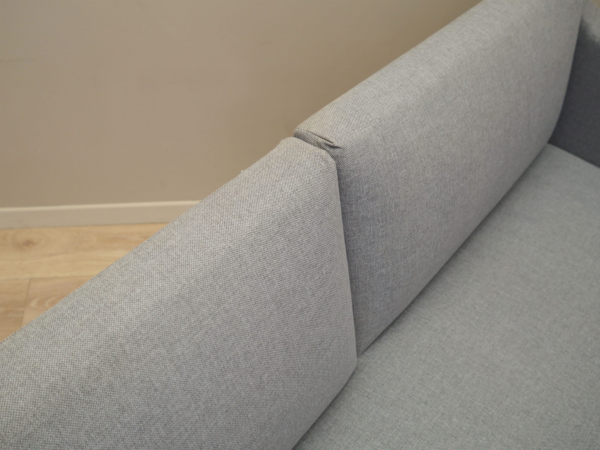 Sofa Textil Grau 1960er Jahre 