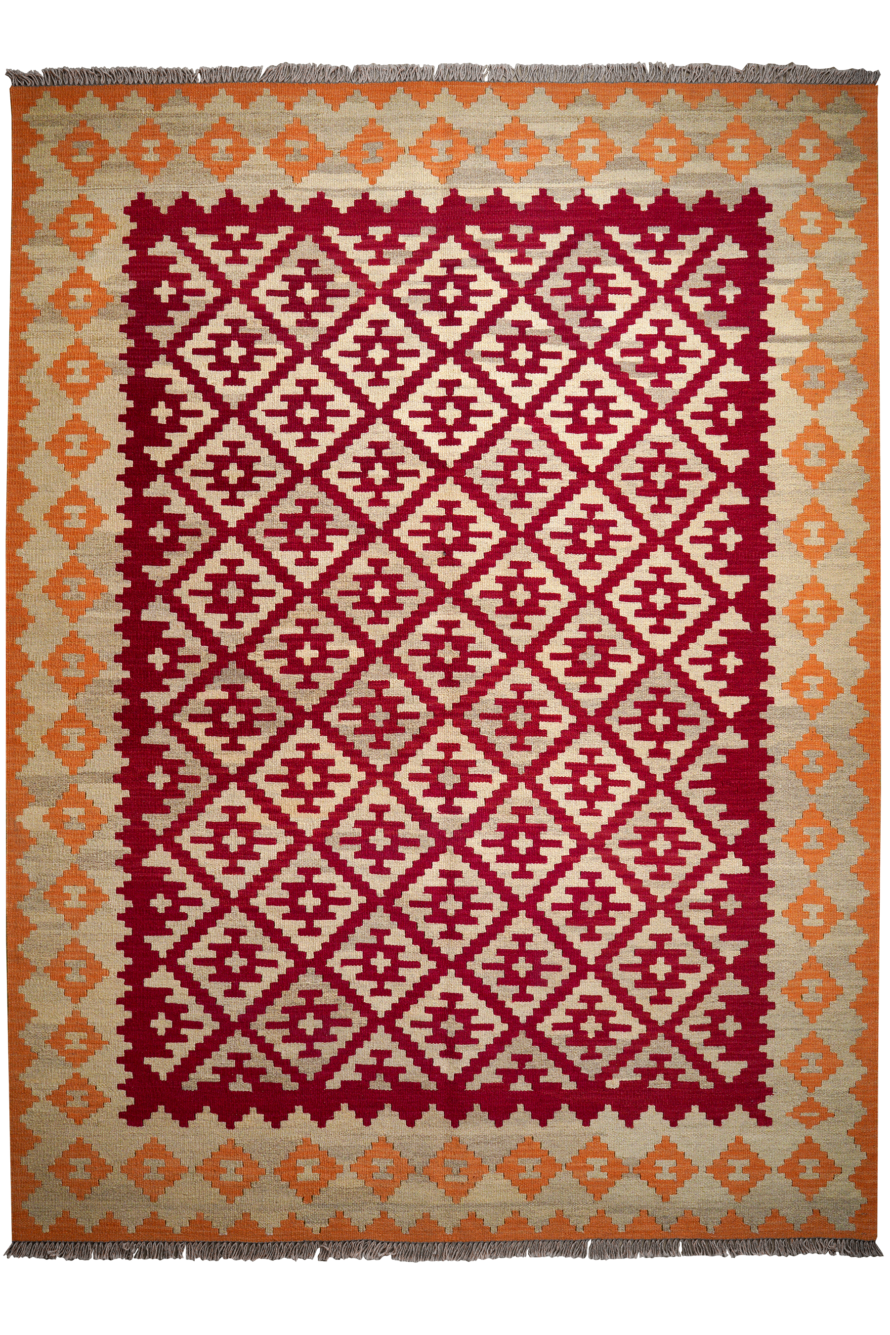 Kilim Gashgai Teppich Rot