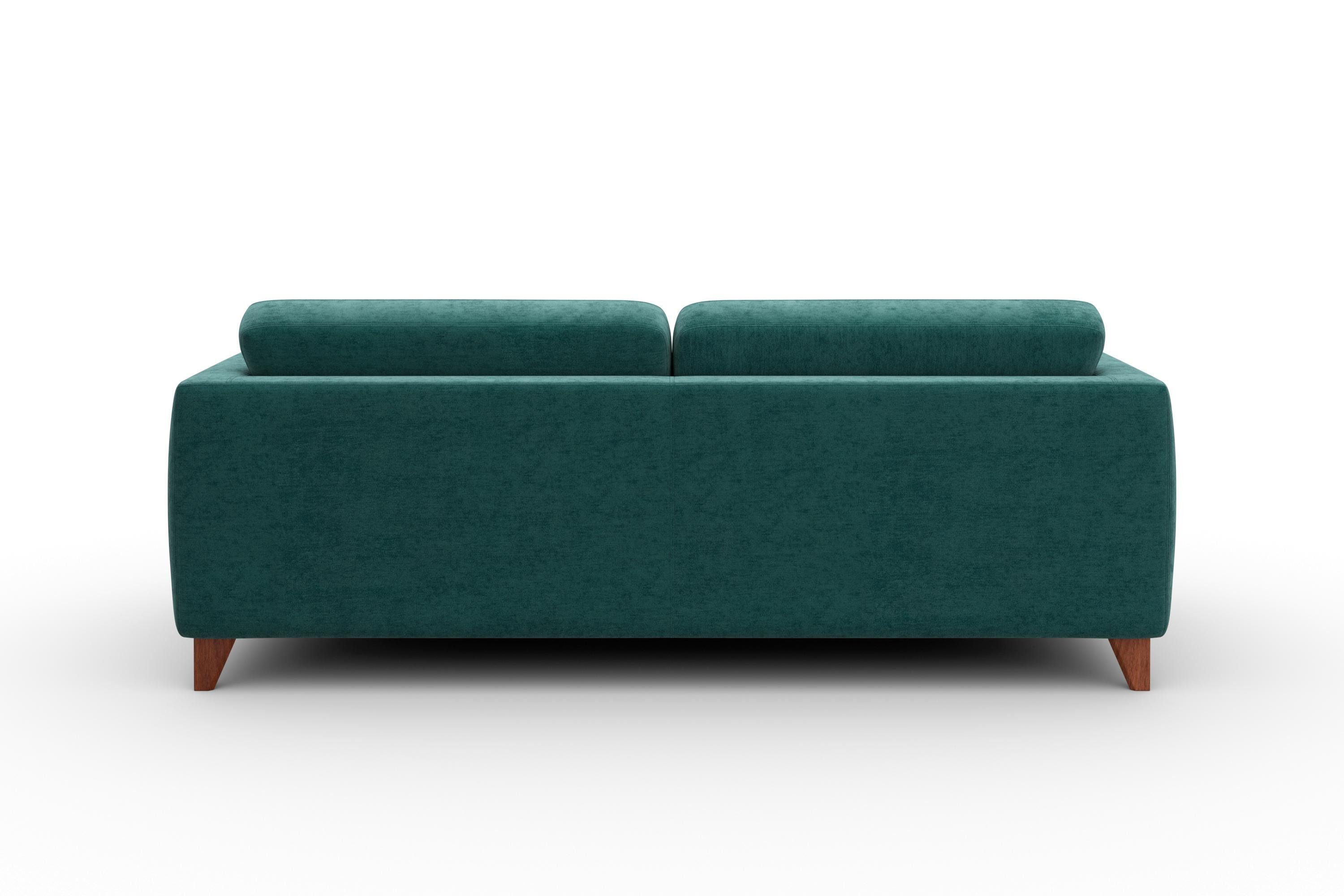 Pablo Sofa 3-Sitzer Textil Petrol-Grün