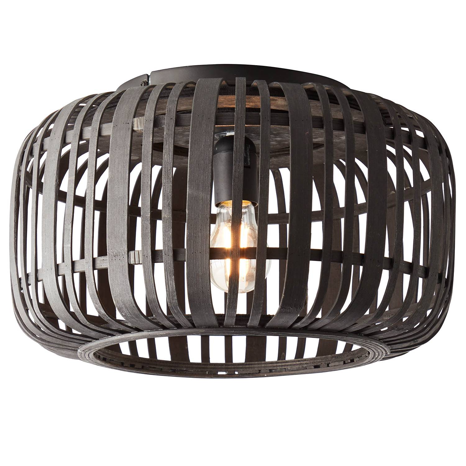 Deckenleuchte Woodrow Rattan Eisen