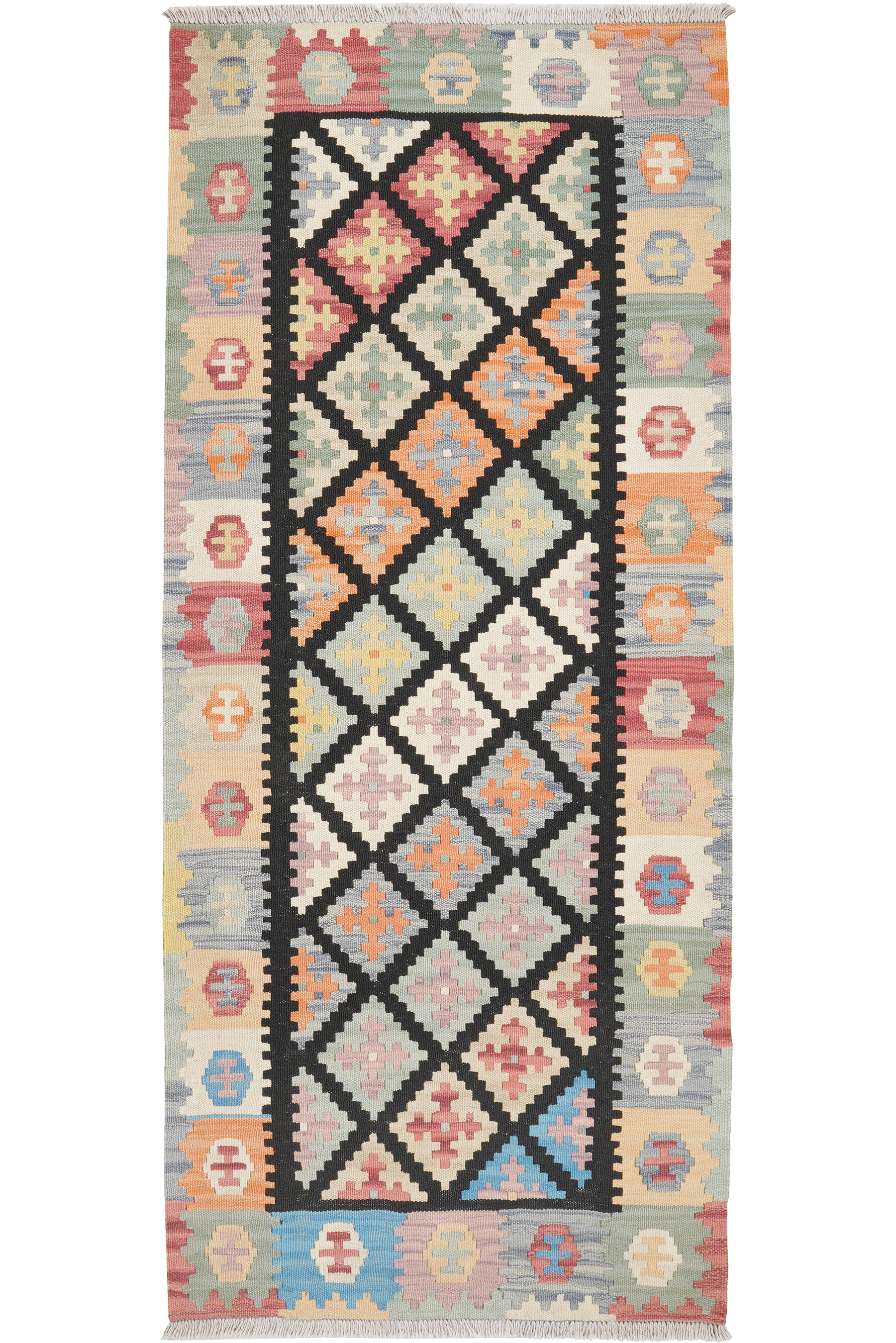 Kelim Gashgai Wool Multicolored