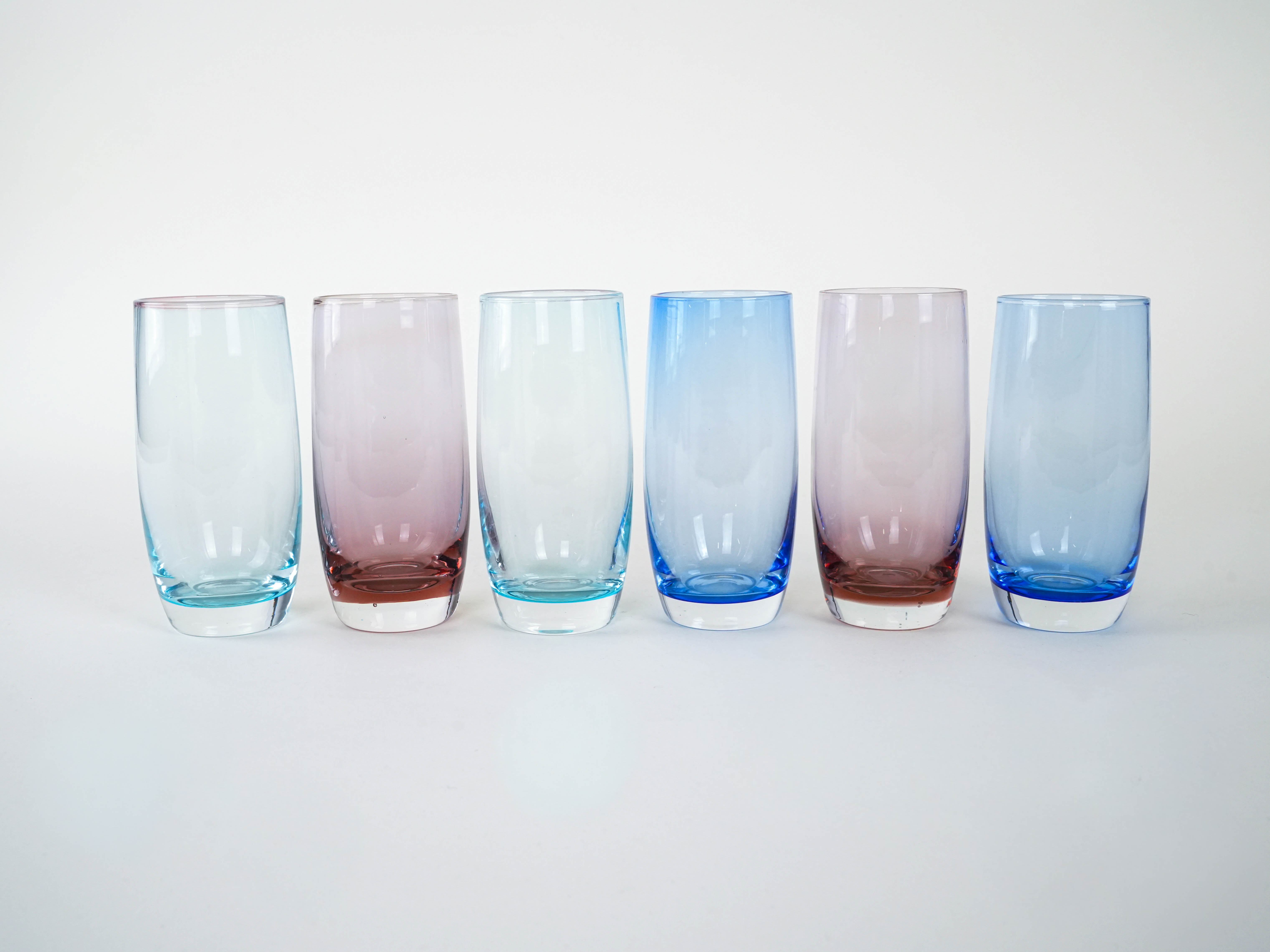 Glass Set Multicolored 1980s