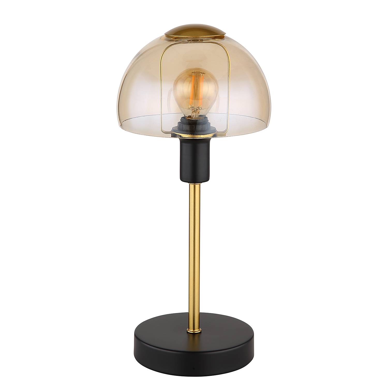 Tischleuchte Kokkini Farbglas Beige