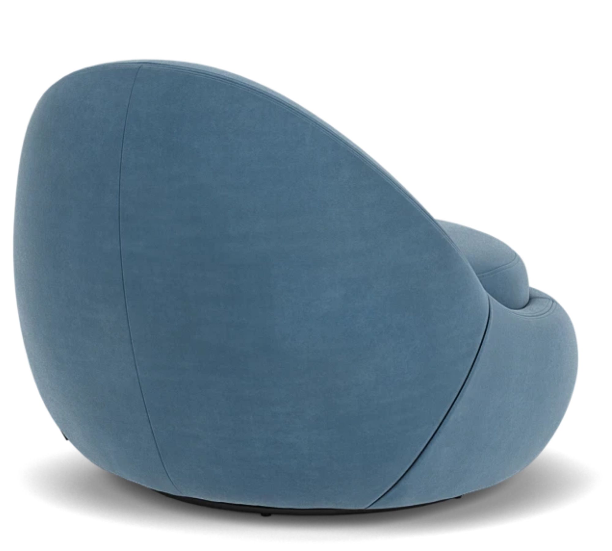 Babette Drehsessel Velour Lux Shadow Blue