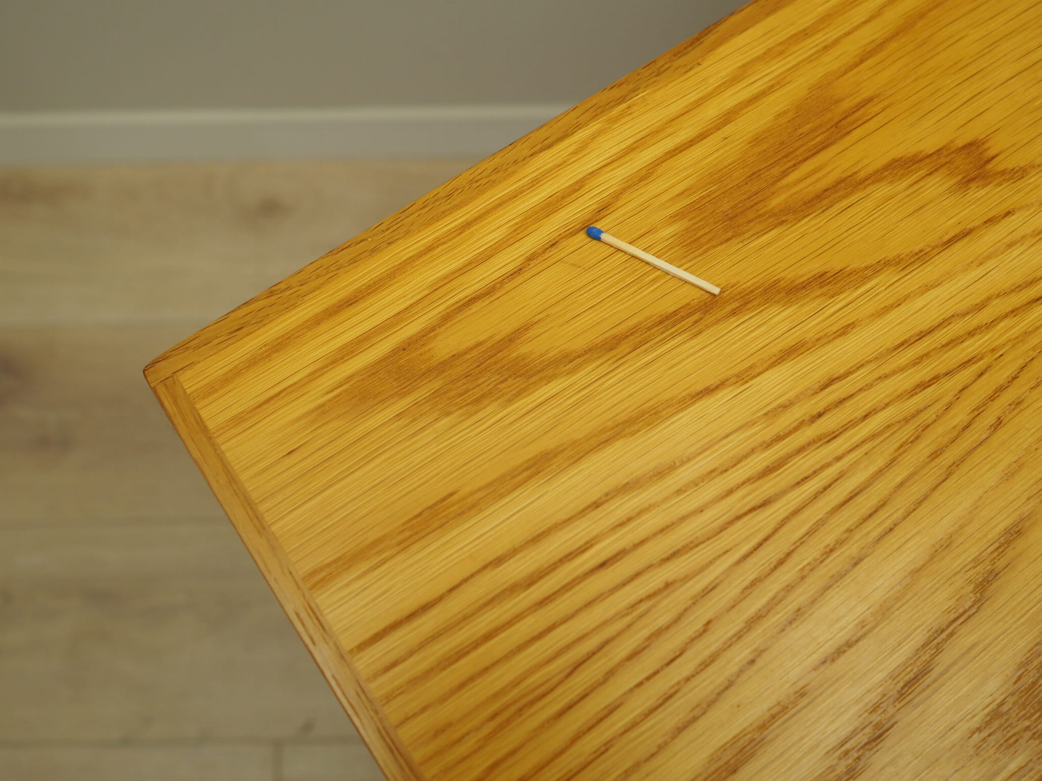 Vintage table ash wood brown 1960s