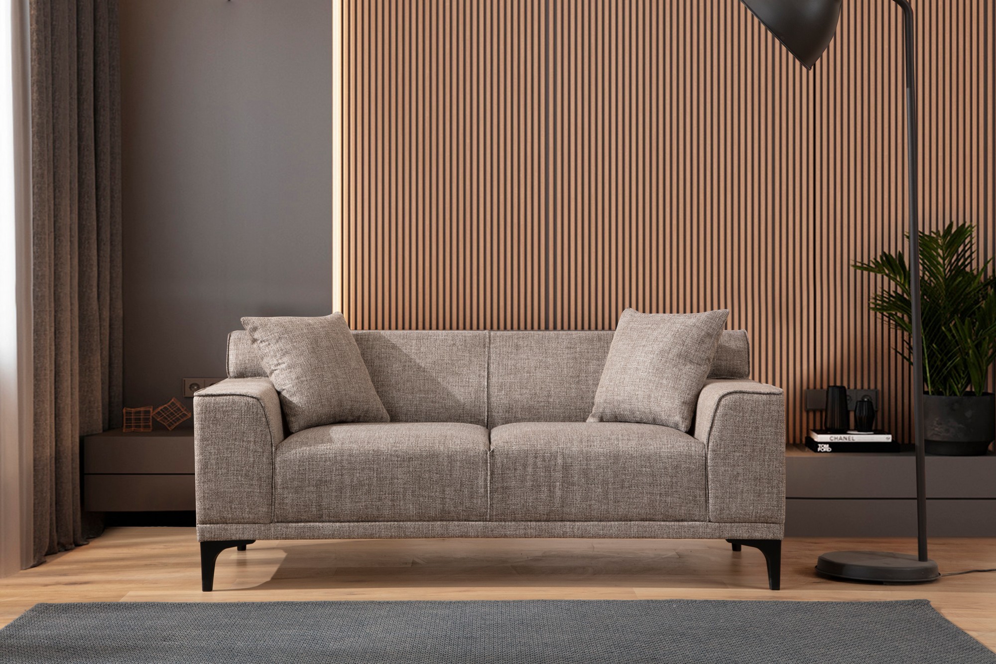 Petra 2-Sitzer Sofa Grau