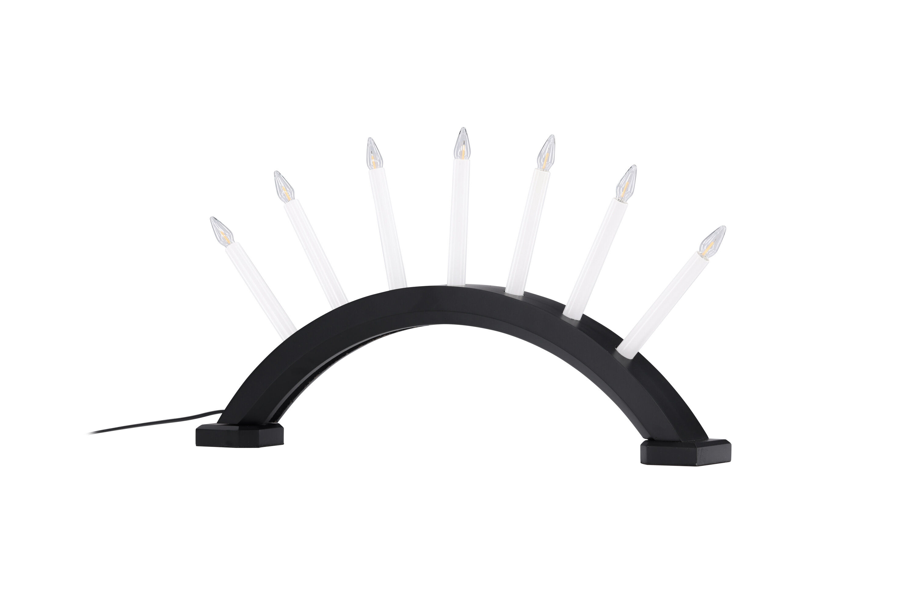 Kebnekaise Tischlampe Kiefernholz Schwarz Weiß