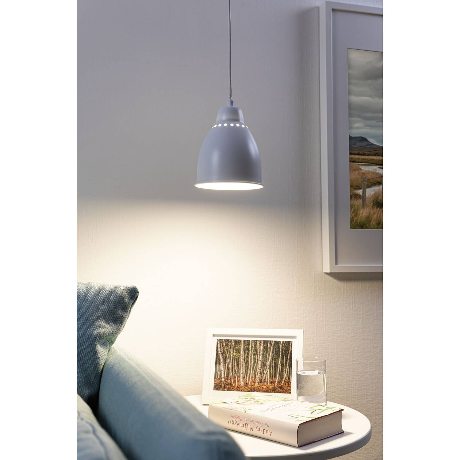 Hilla I Pendant Lamp Aluminum White 1-light