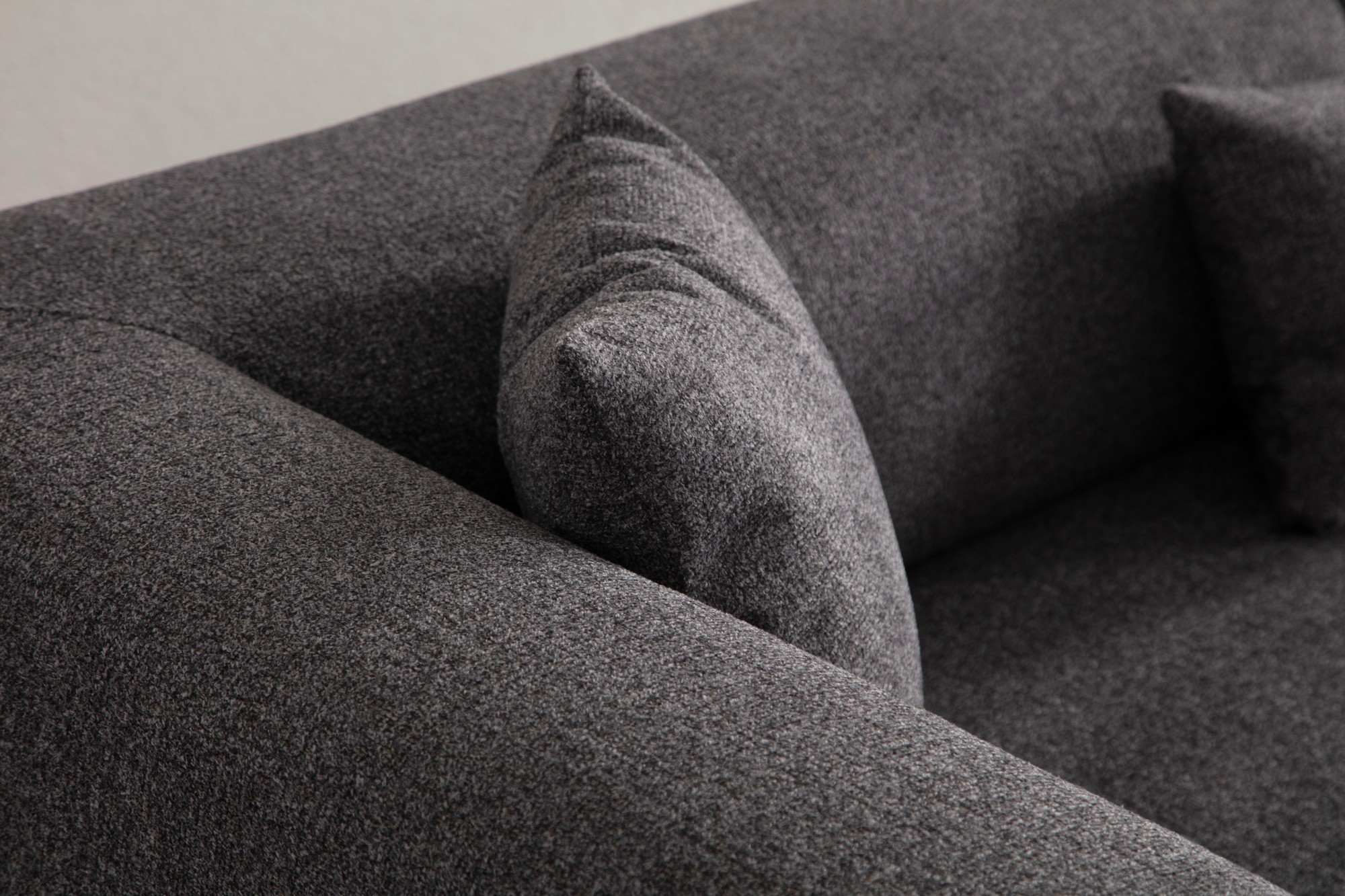 Gio 3-Sitzer Sofa Schwarzgrau