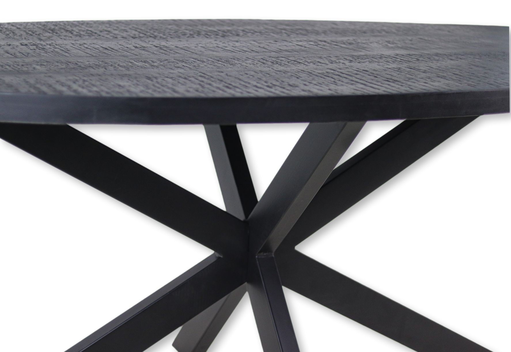 Ovaler Melbourne Esstisch Mangoholz Metall