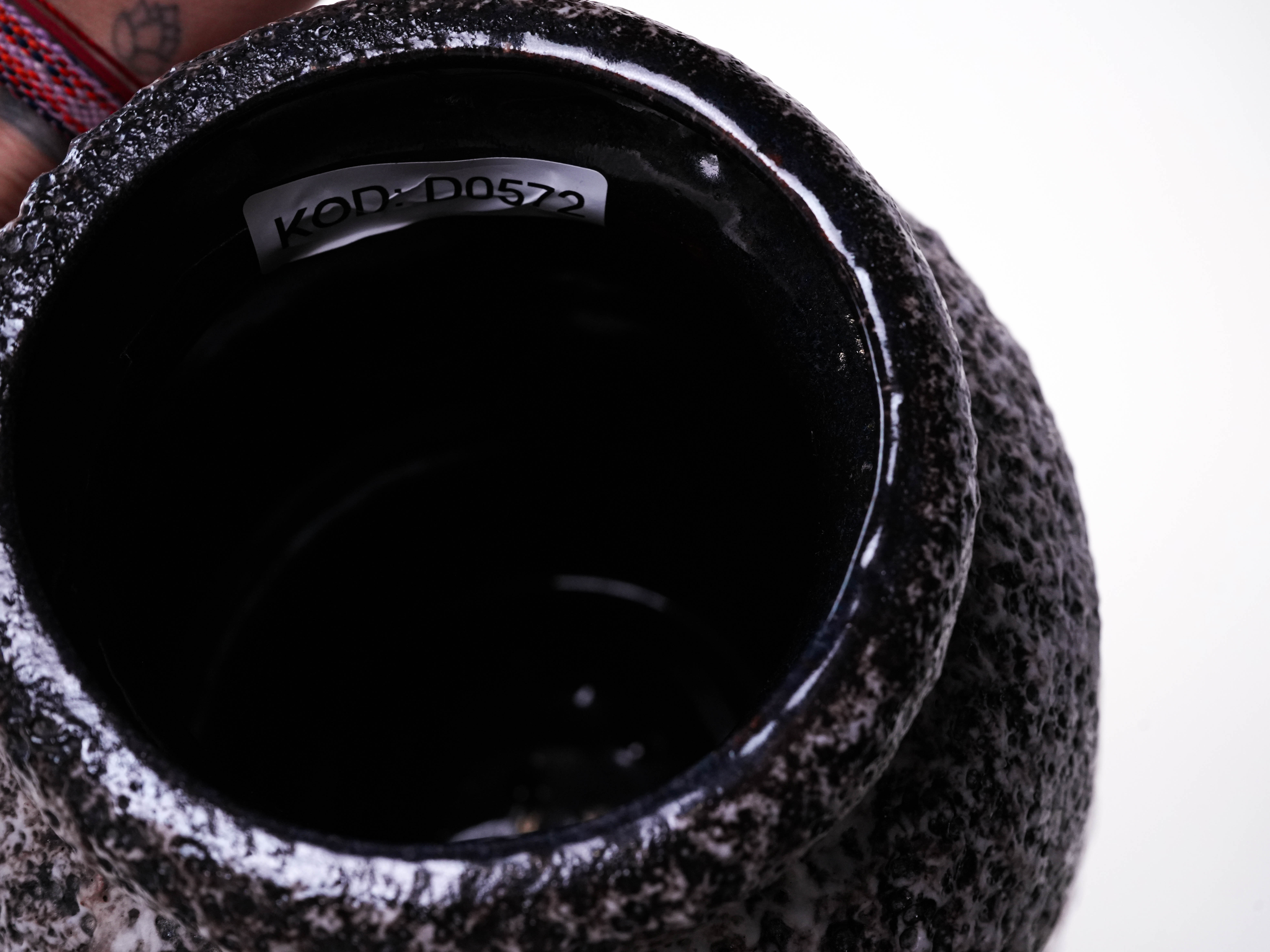 Keramikvase Fat Lava 1960er Jahre