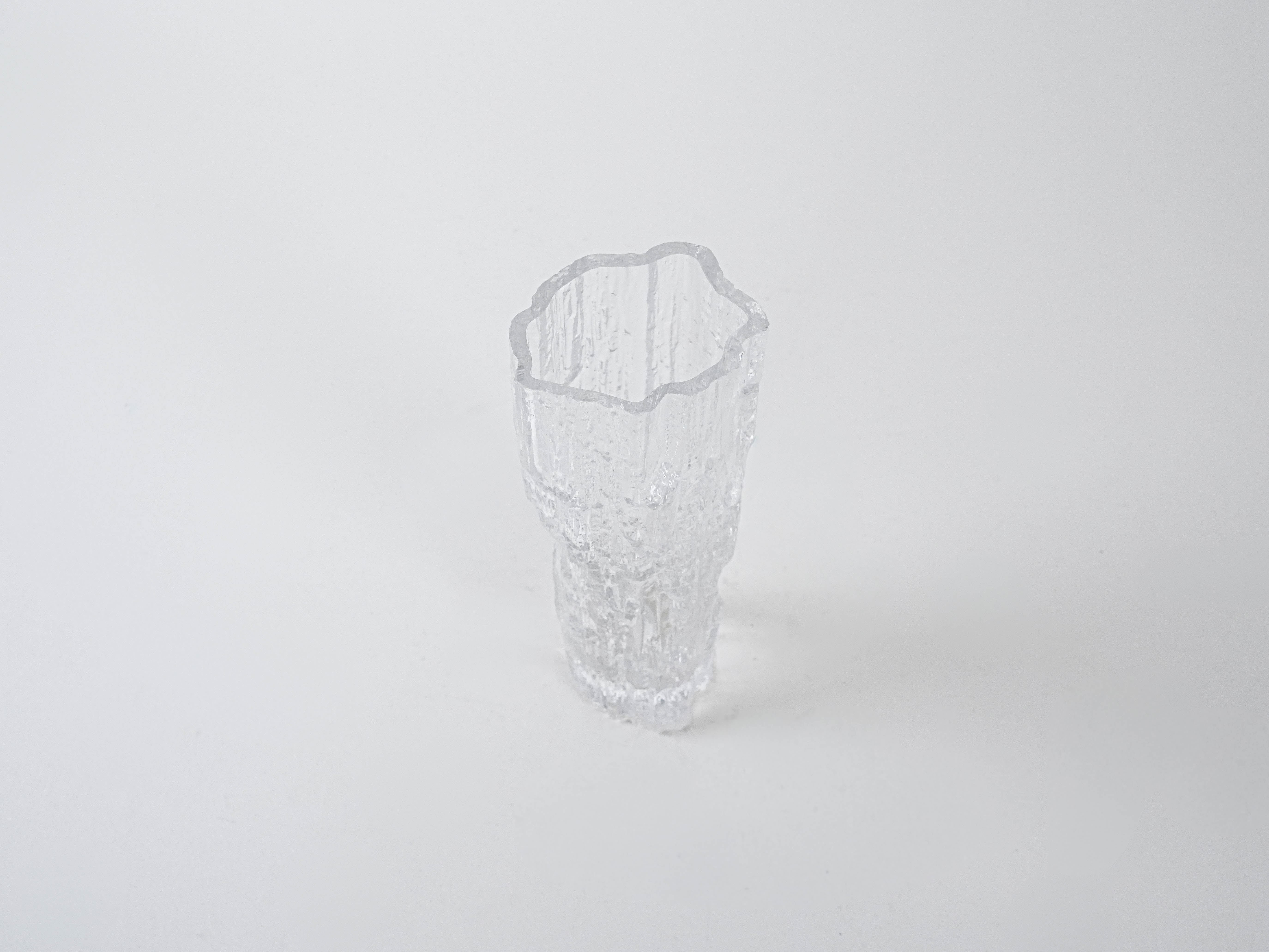 Ice glass vase 1970s