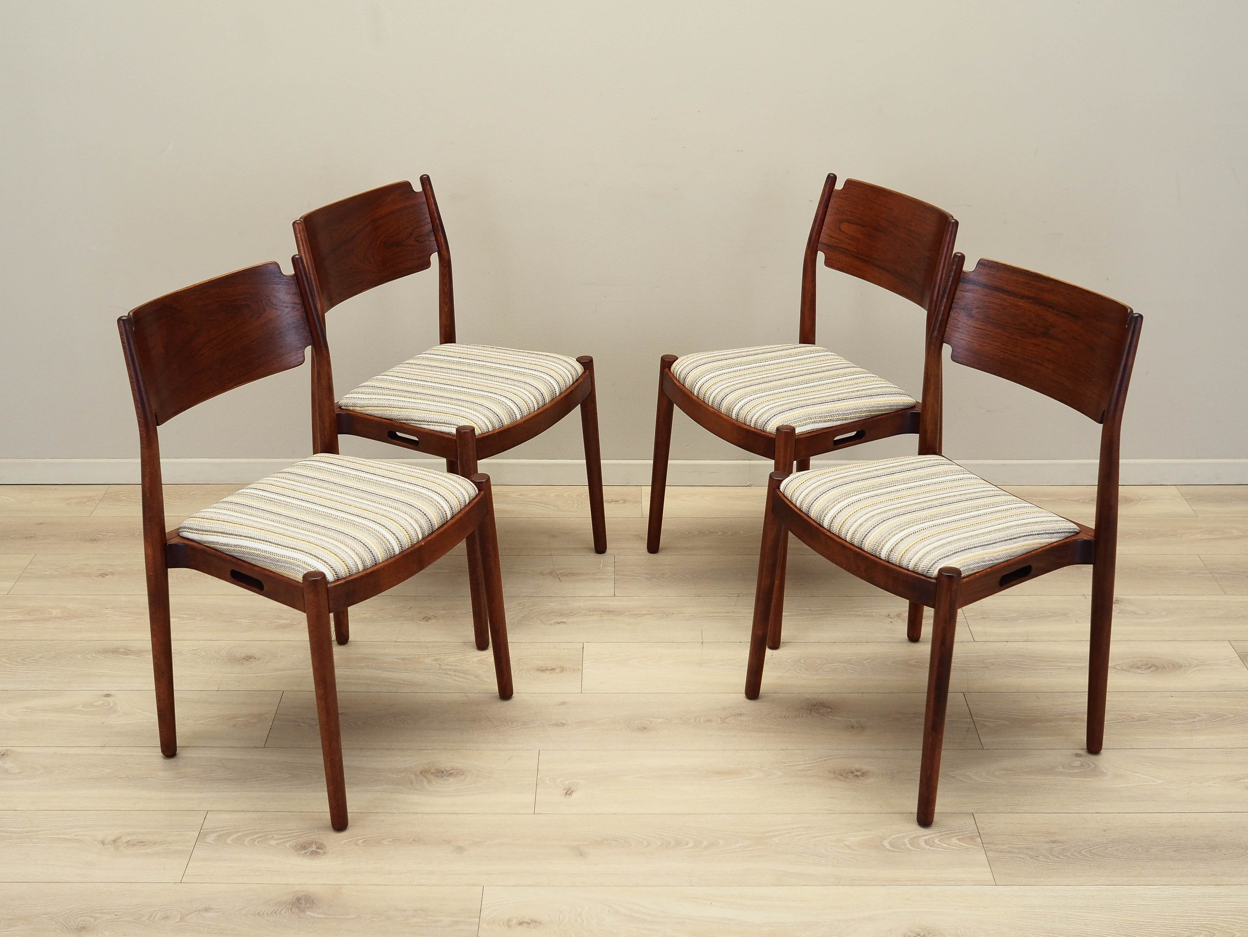 4x Chair Set Multicolored 1970s