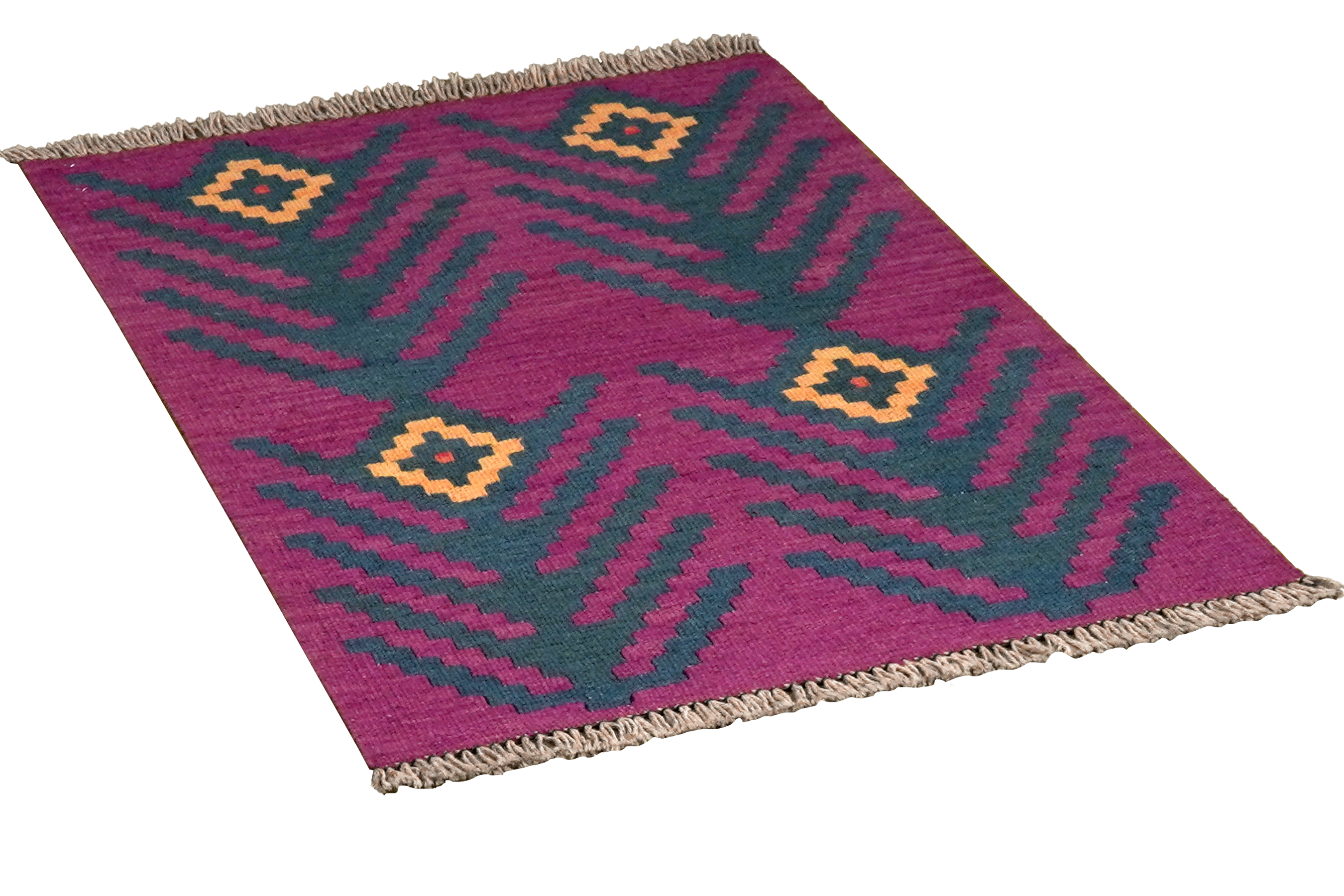 Kilim Gashgai Teppich Lila