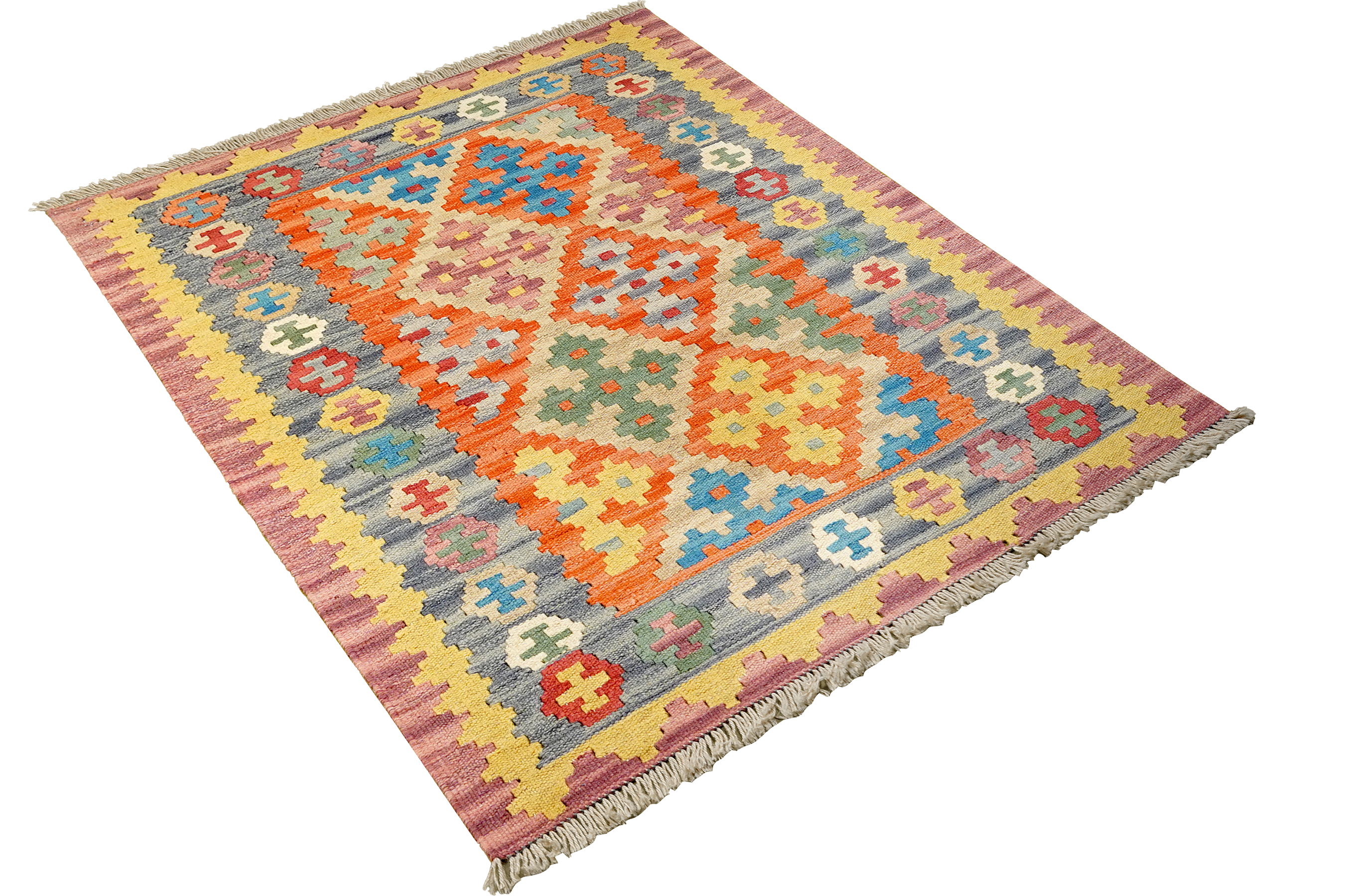 Kilim Gashgai Teppich Mehrfarbig