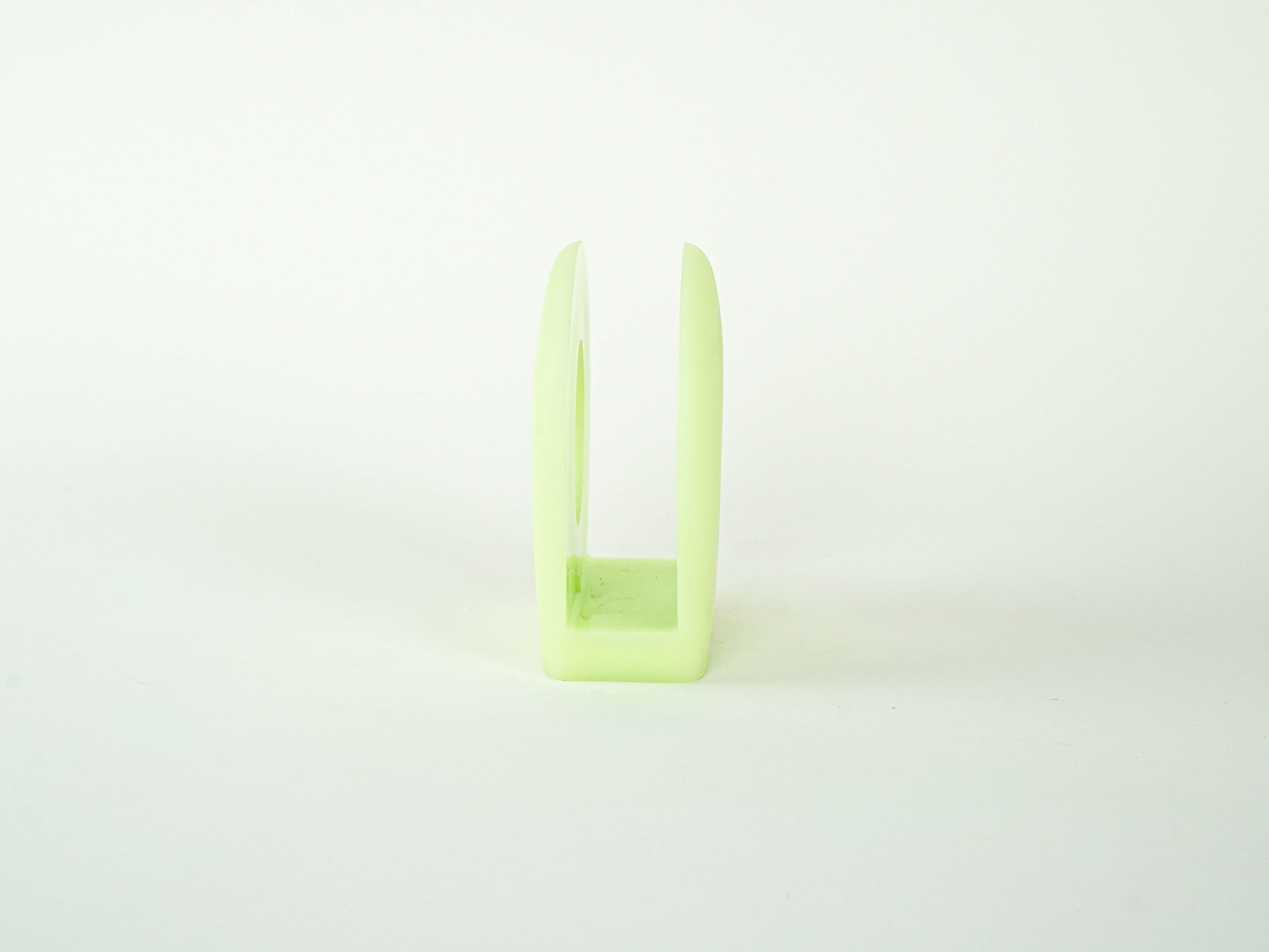 Newspaper-/Handkerchief holder Turquoise 1970s