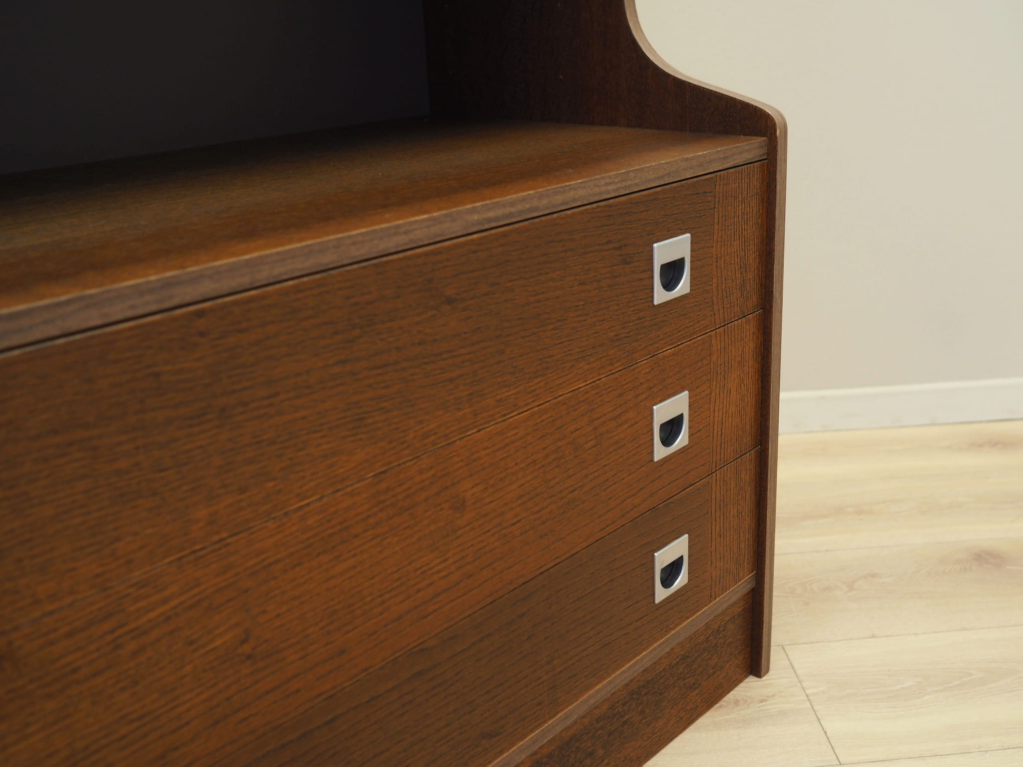 Bookshelf Wood Brown 1970s