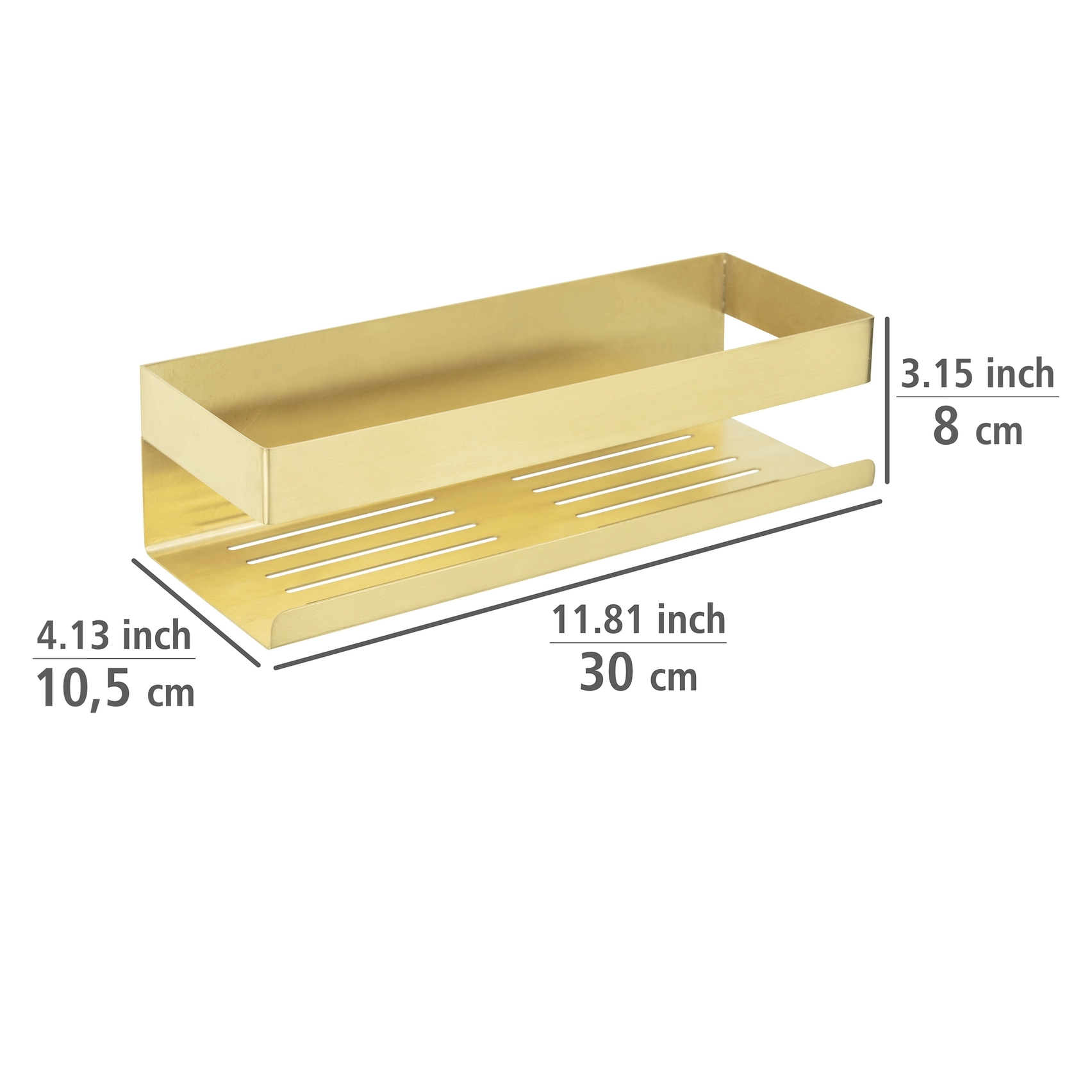 Shower shelf Genova Stainless steel Gold