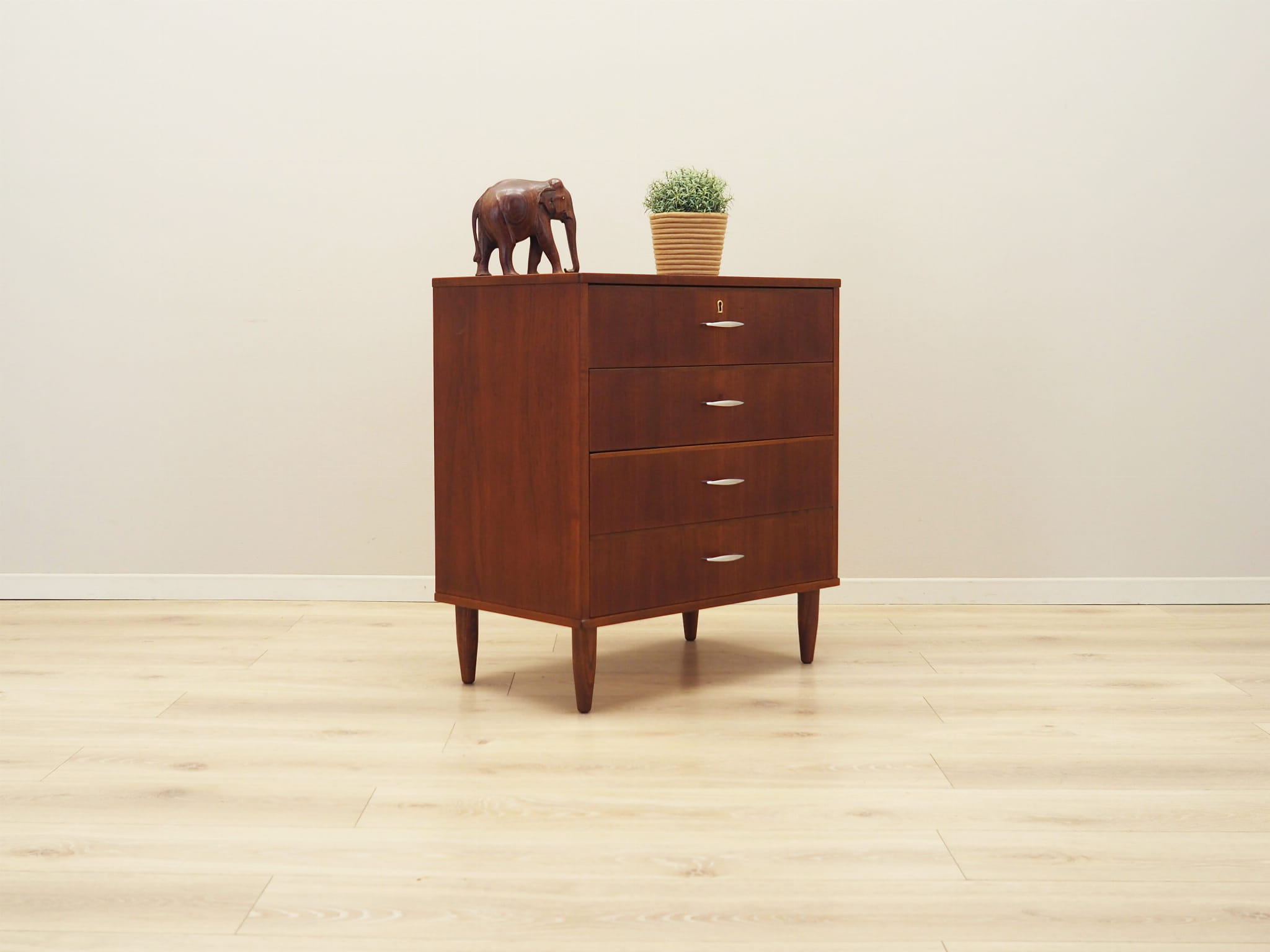 Vintage chest of drawers Teak brown 1970s