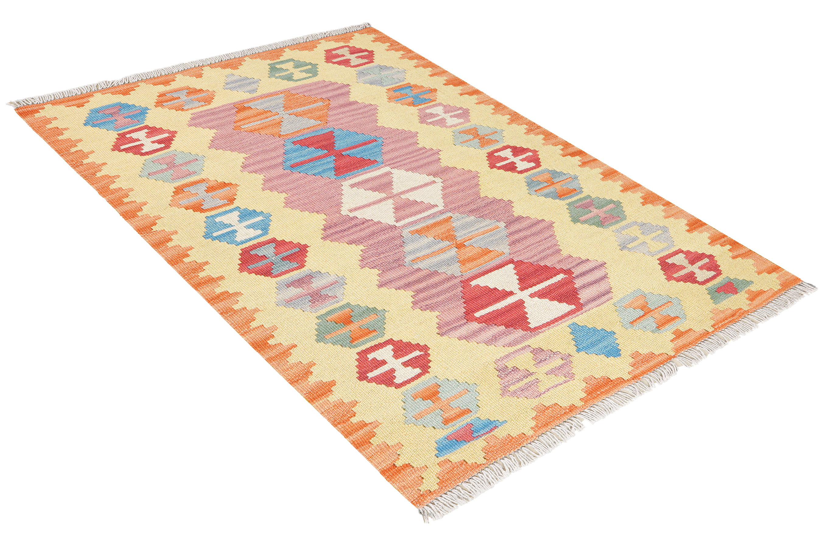 Kilim Gashgai Wool Pink