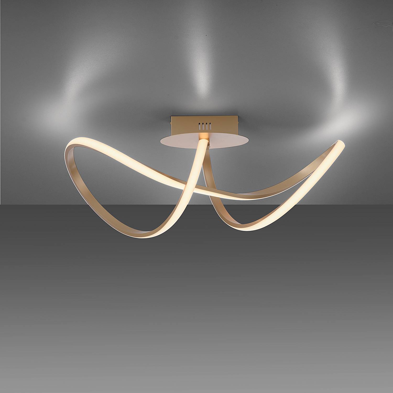 LED-Deckenleuchte Maria Kunststoff Aluminium