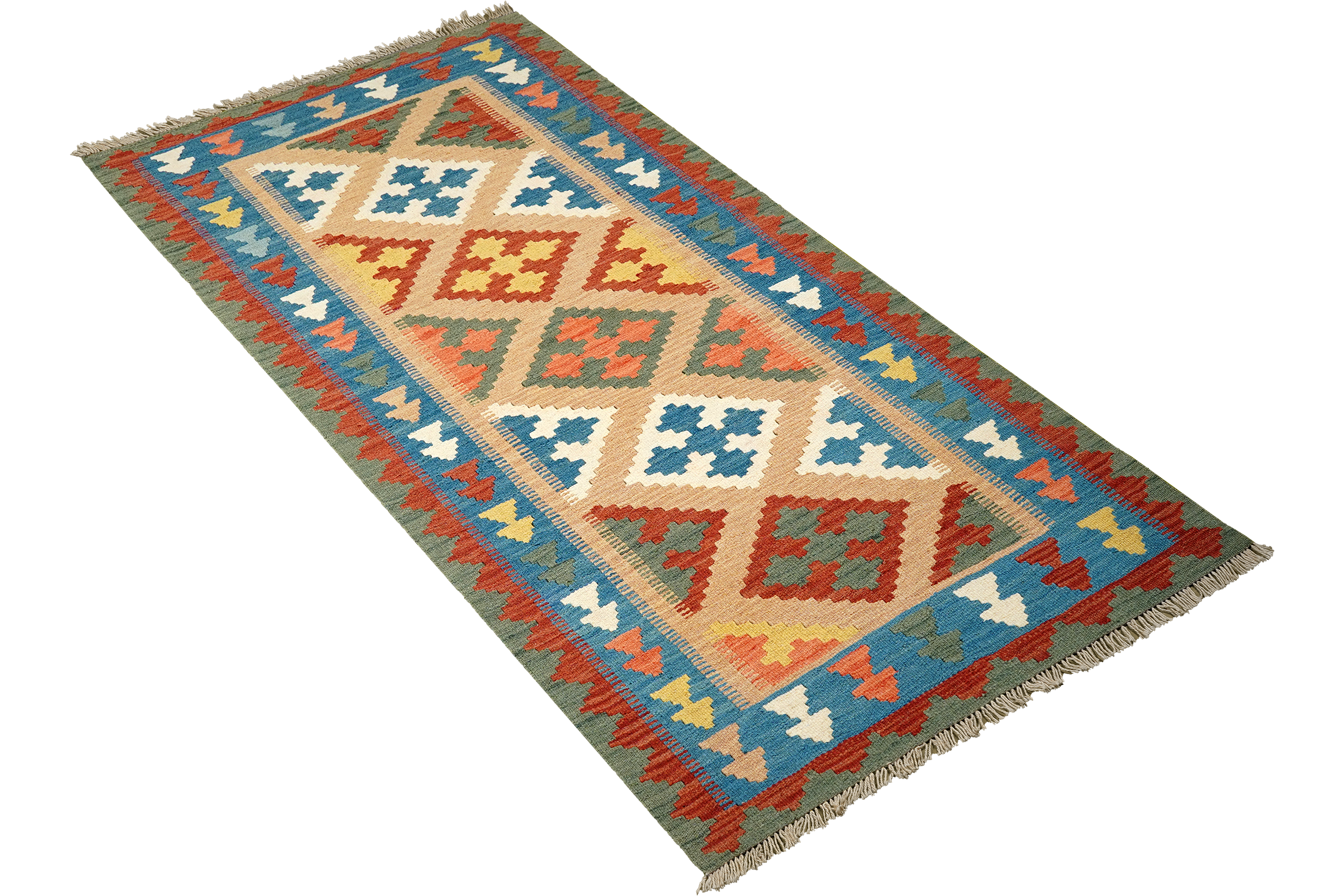 Kilim Gashgai Teppich Mehrfarbig