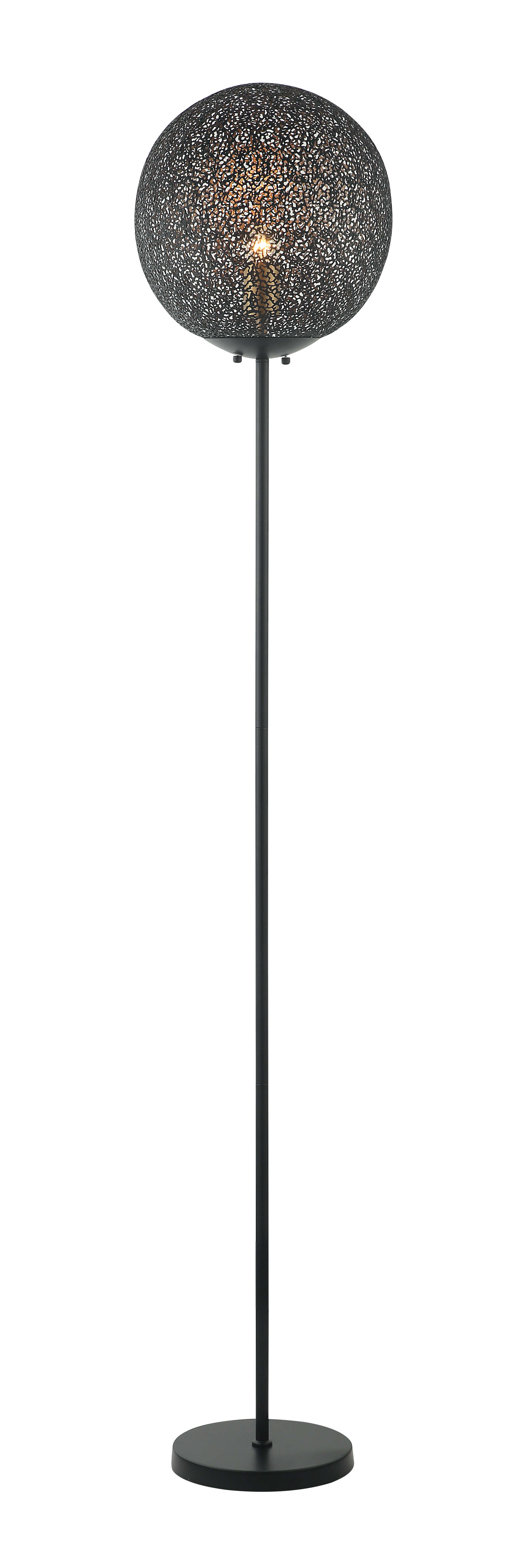 Stehlampe Metall Schwarz