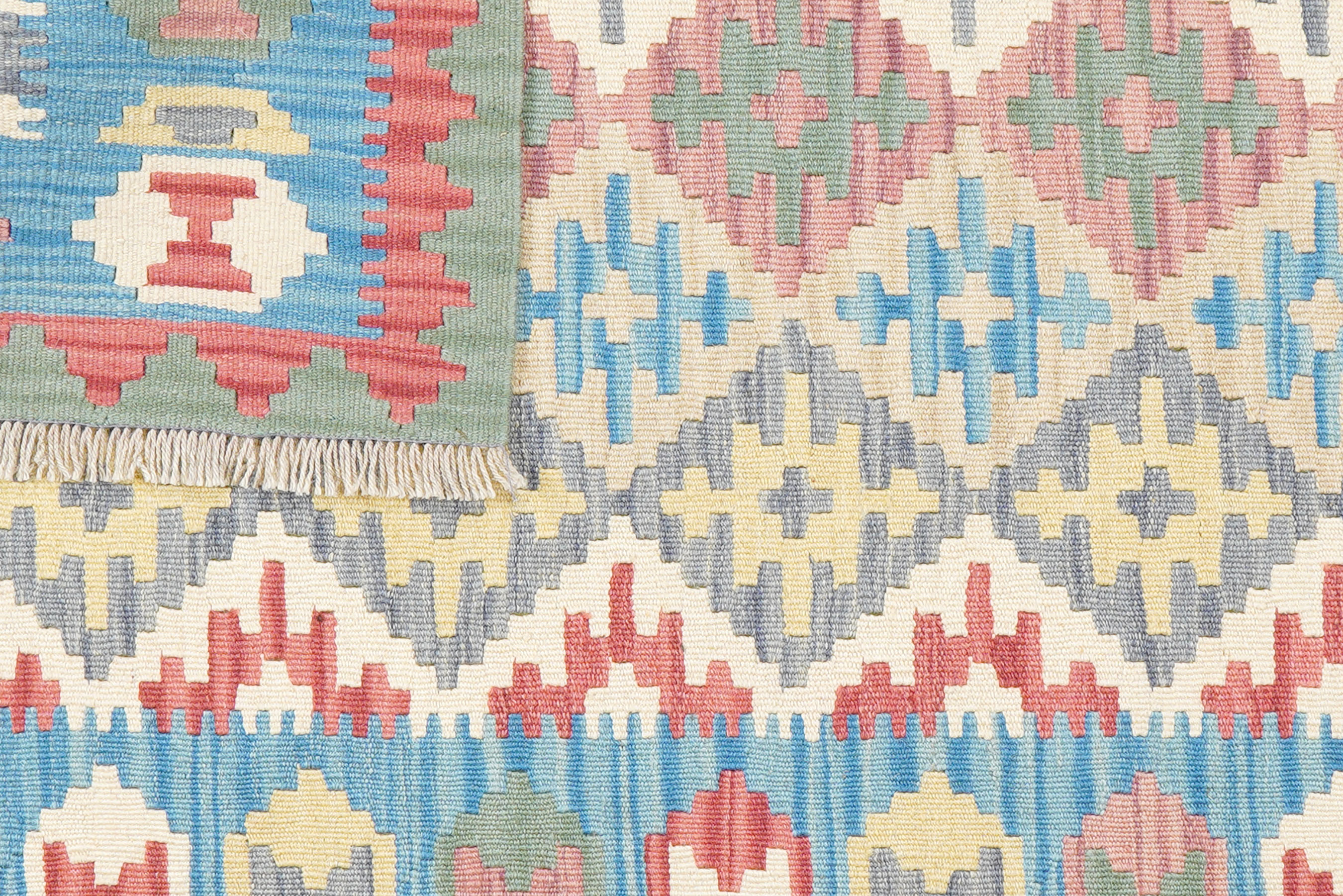 Kelim Gashgai Carpet Wool Multicolored