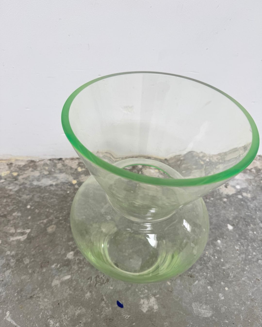 Fat Neck Vase Glas Transparent