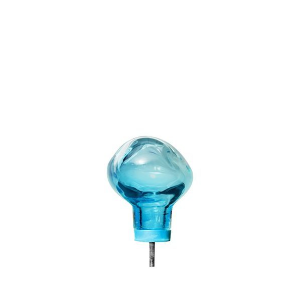 Bubble Wandhaken Klein Glas Blau