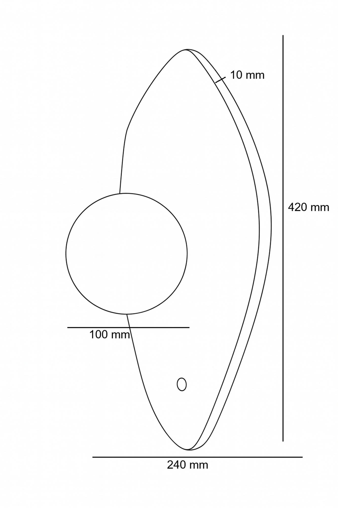 Season Wall Lamp Travertine Blue