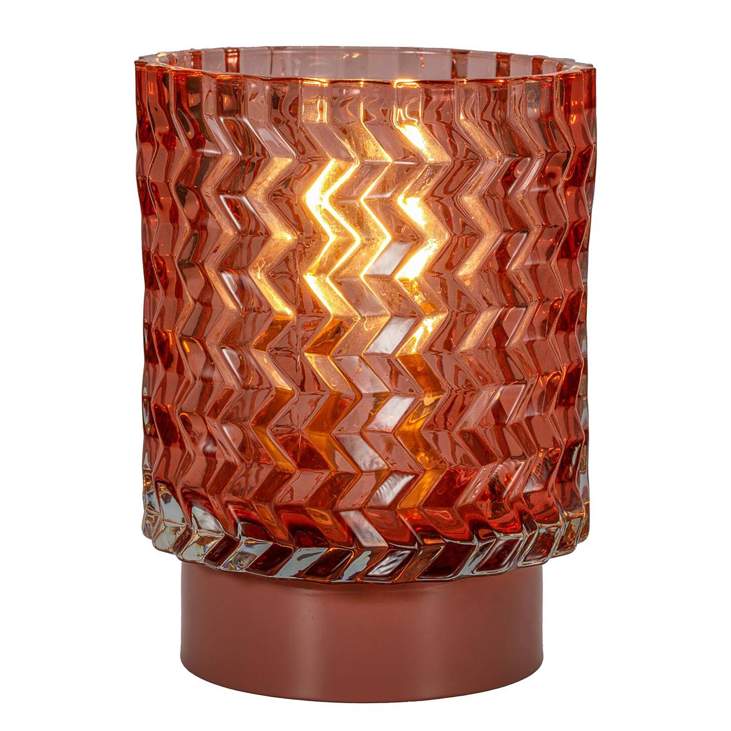 Glamour Typ C Tischleuchte Aluminium Farbglas 1-flammig