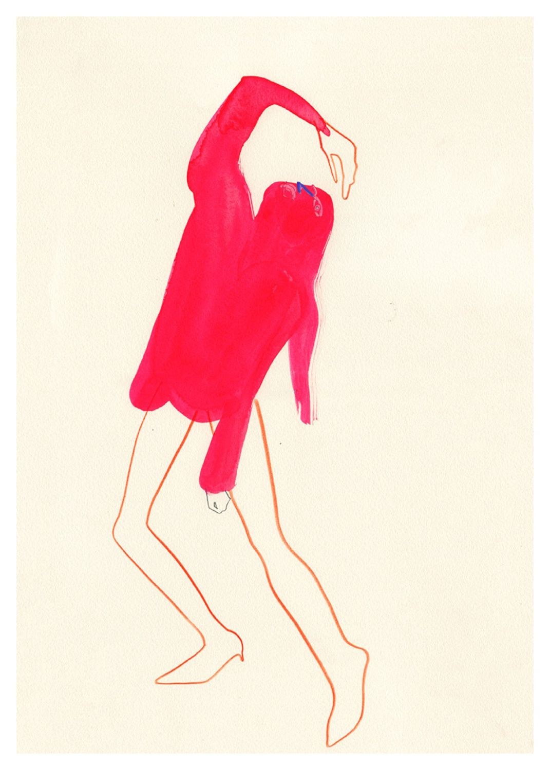 The Pink Pose Poster Rosa ohne Rahmen