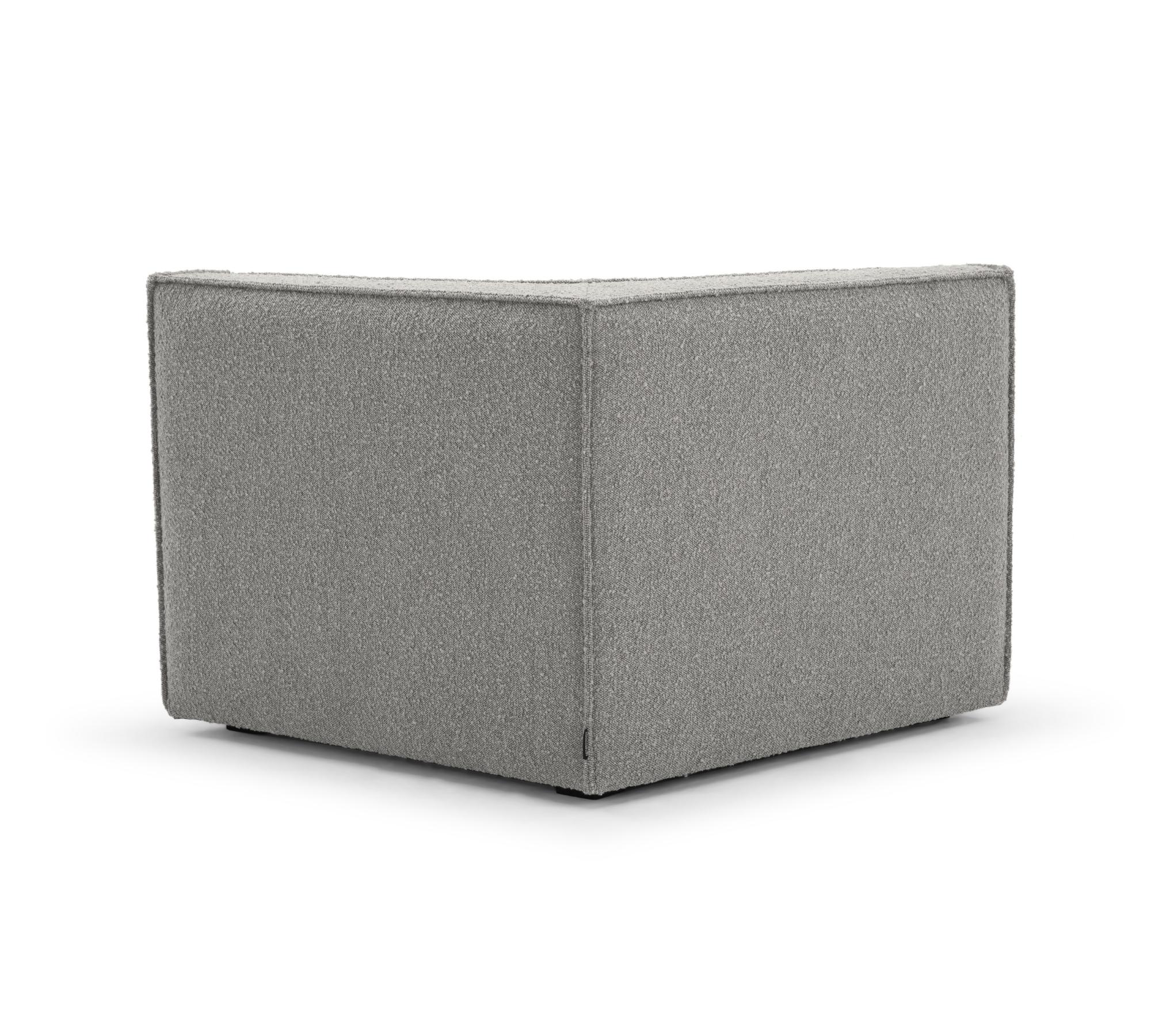 Dane 1-Sitzer Eckmodul Links Maya Warm Grey