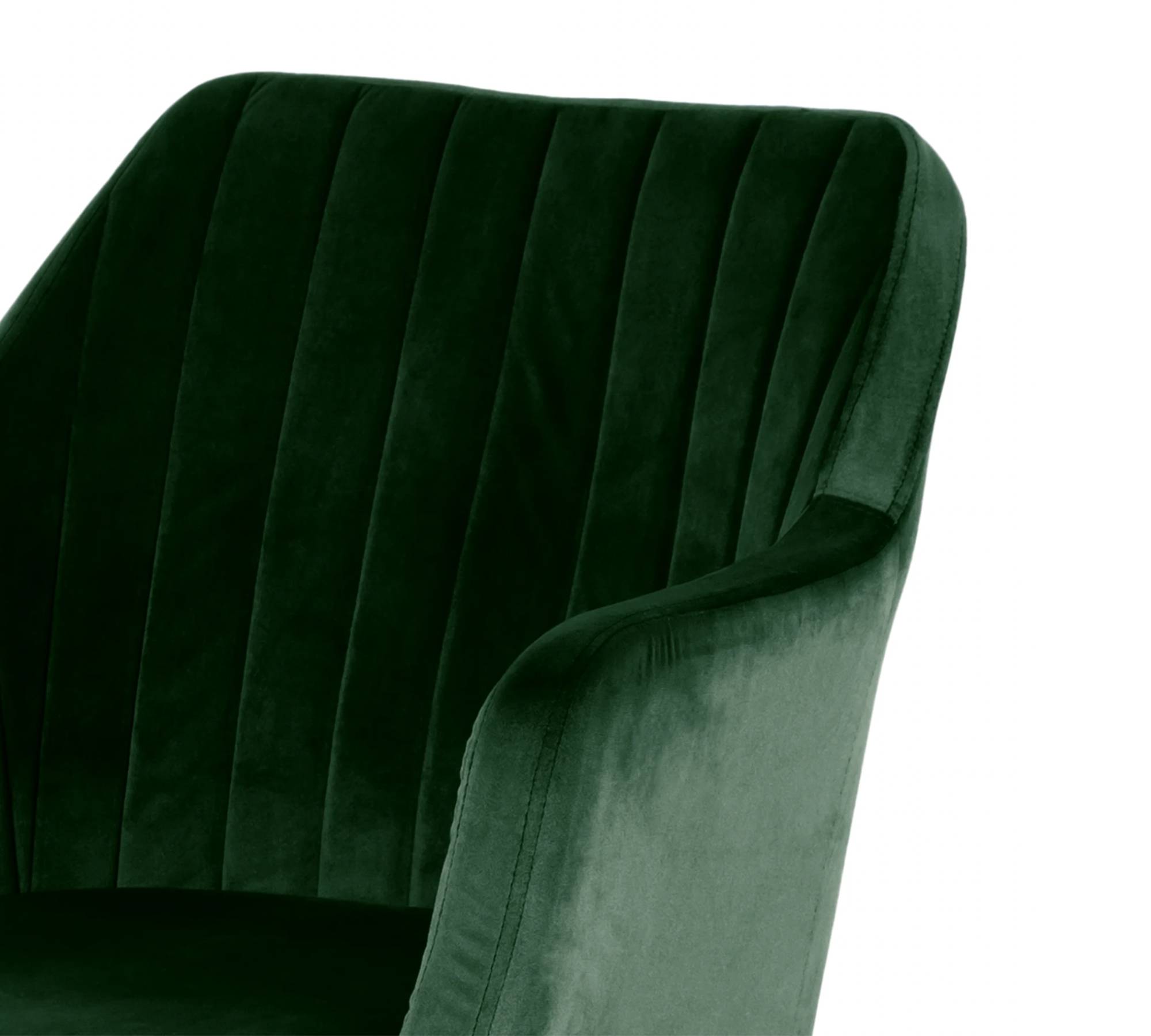 Bürostuhl Drehbar Samt Grün Schwarz