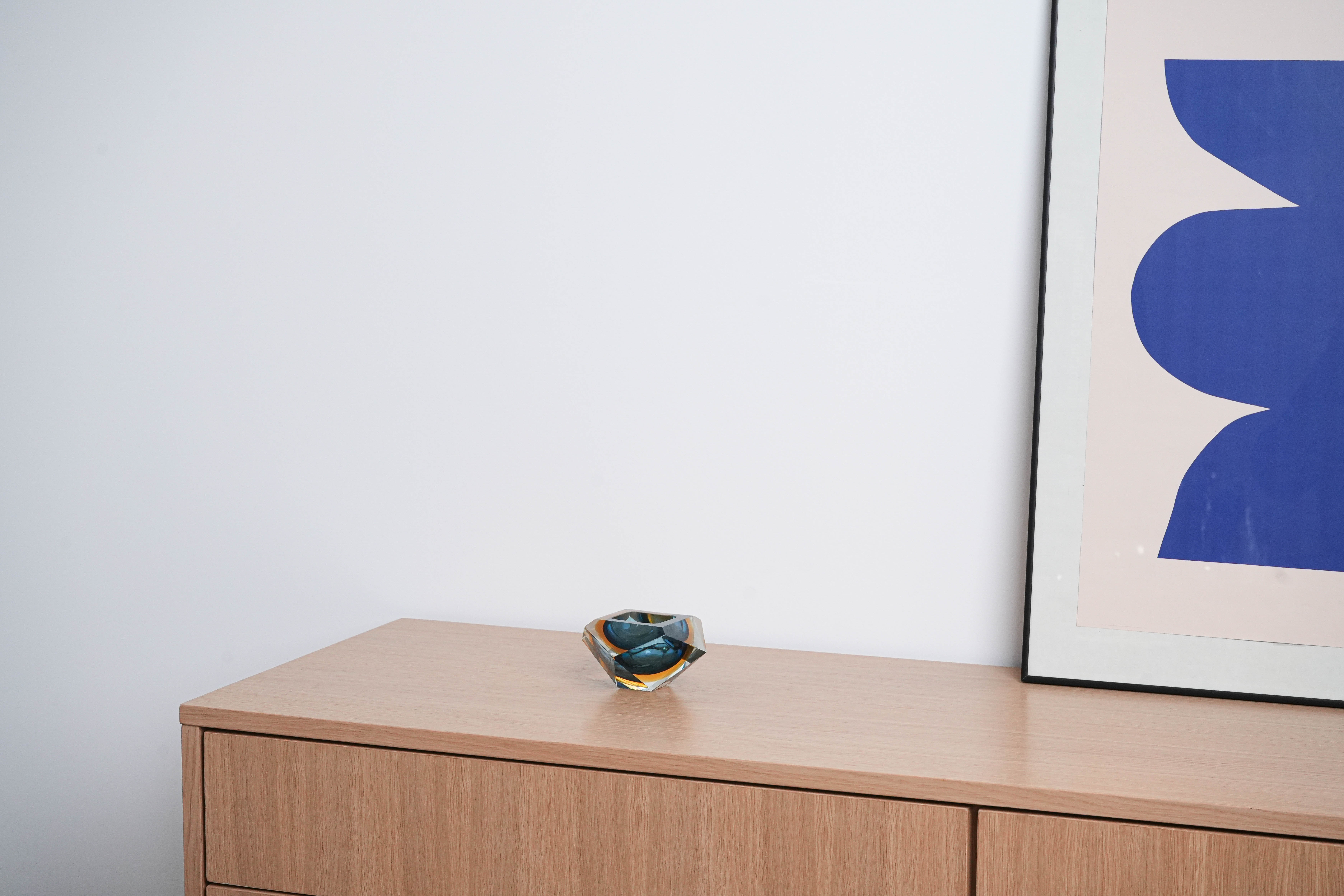 Bowl Murano glass Multicolored 1960s