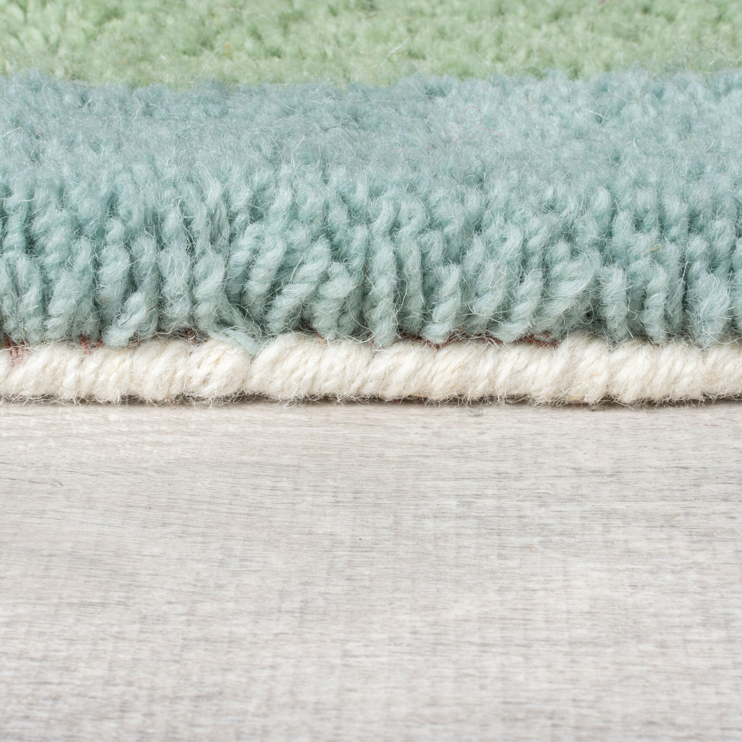 Zagora Geo Shaggy Teppich Wolle 120x170cm